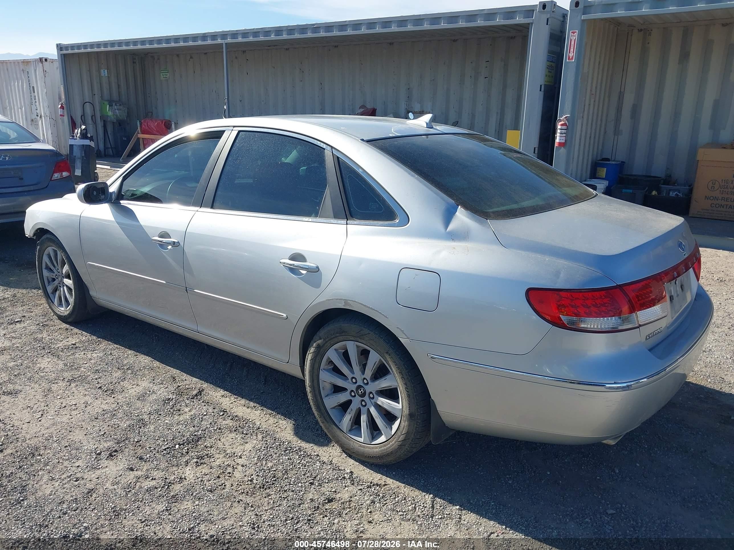 2009 Hyundai Azera Gls Серебряный vin: KMHFC46D19A349187
