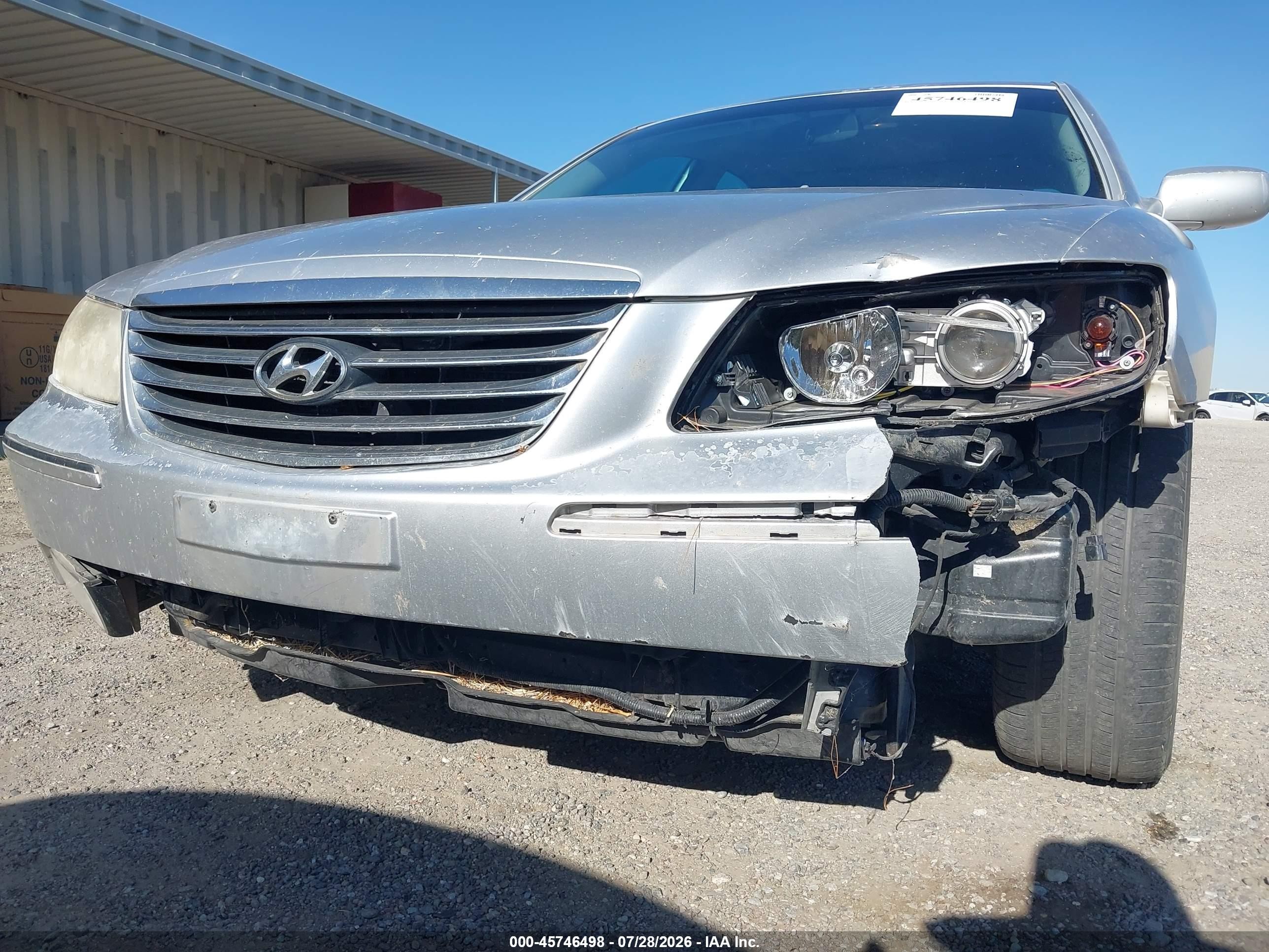 2009 Hyundai Azera Gls Серебряный vin: KMHFC46D19A349187