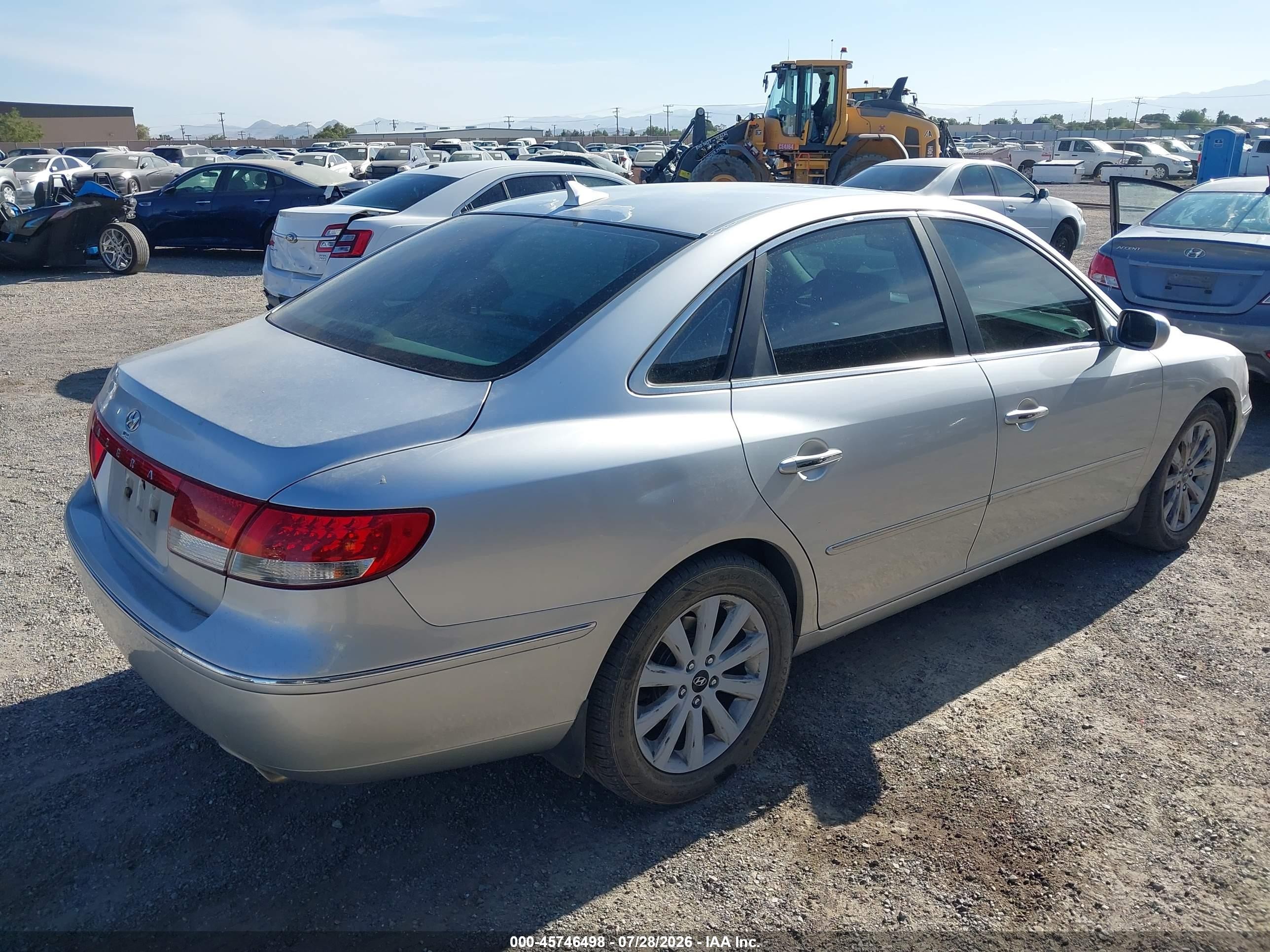2009 Hyundai Azera Gls Серебряный vin: KMHFC46D19A349187