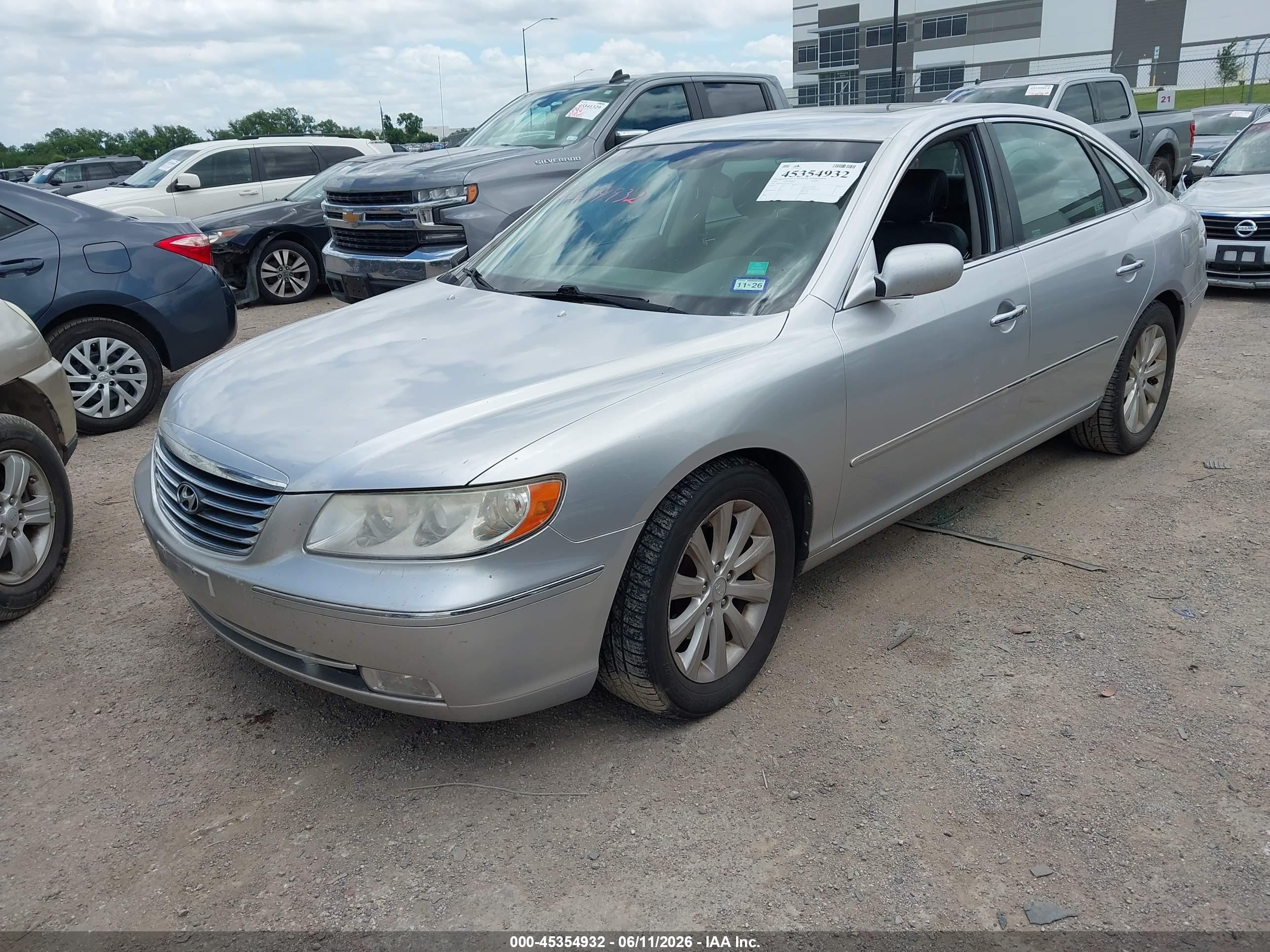 2009 Hyundai Azera Gls Silver vin: KMHFC46D19A349920