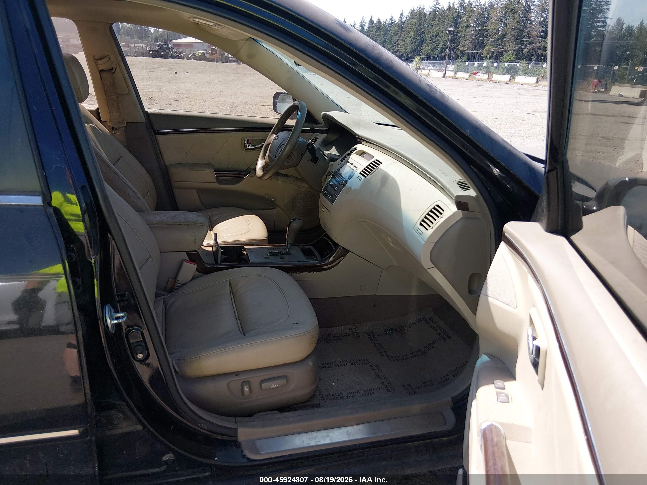 2009 Hyundai Azera Gls Black vin: KMHFC46D19A358486