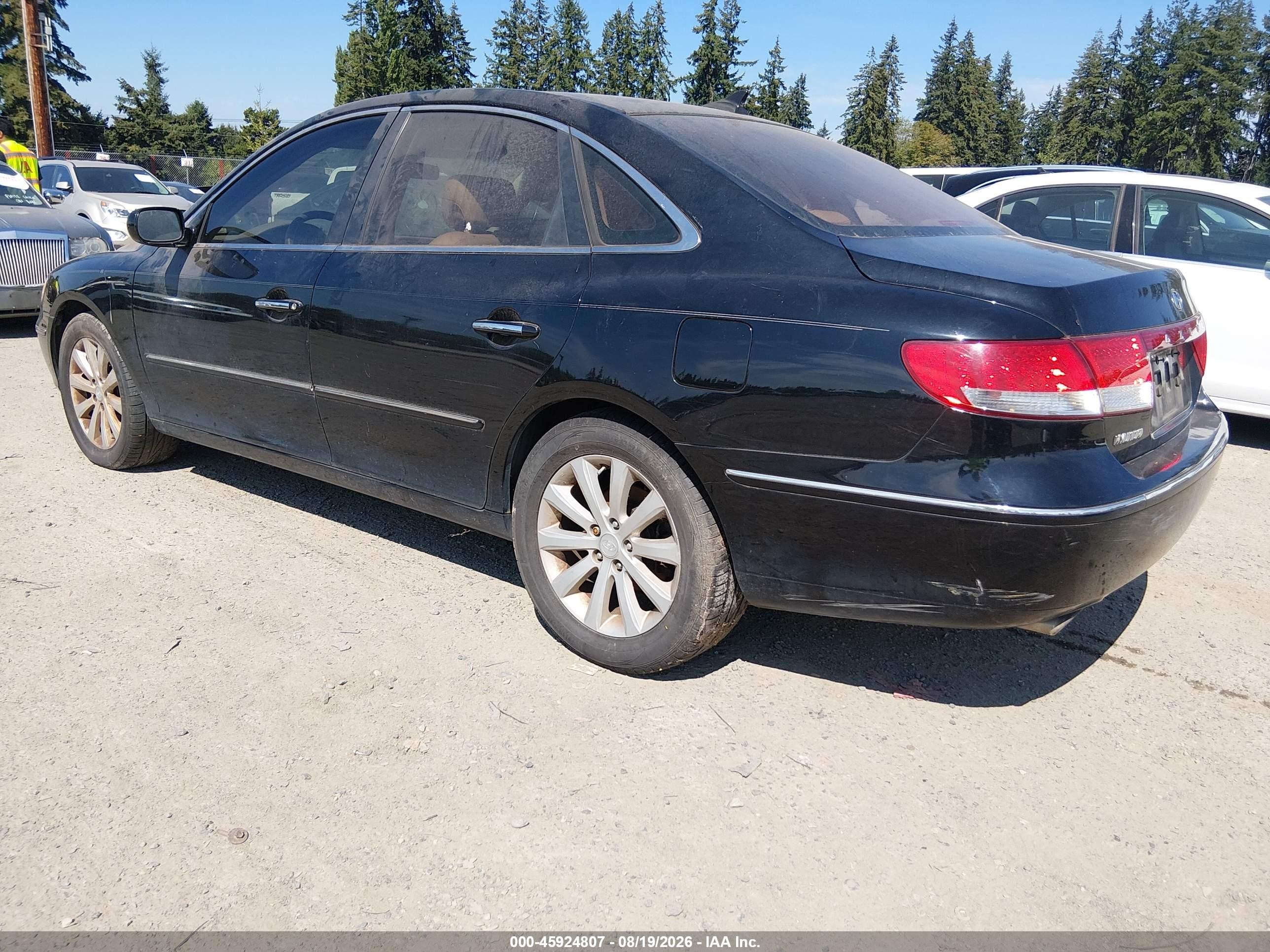 2009 Hyundai Azera Gls Black vin: KMHFC46D19A358486