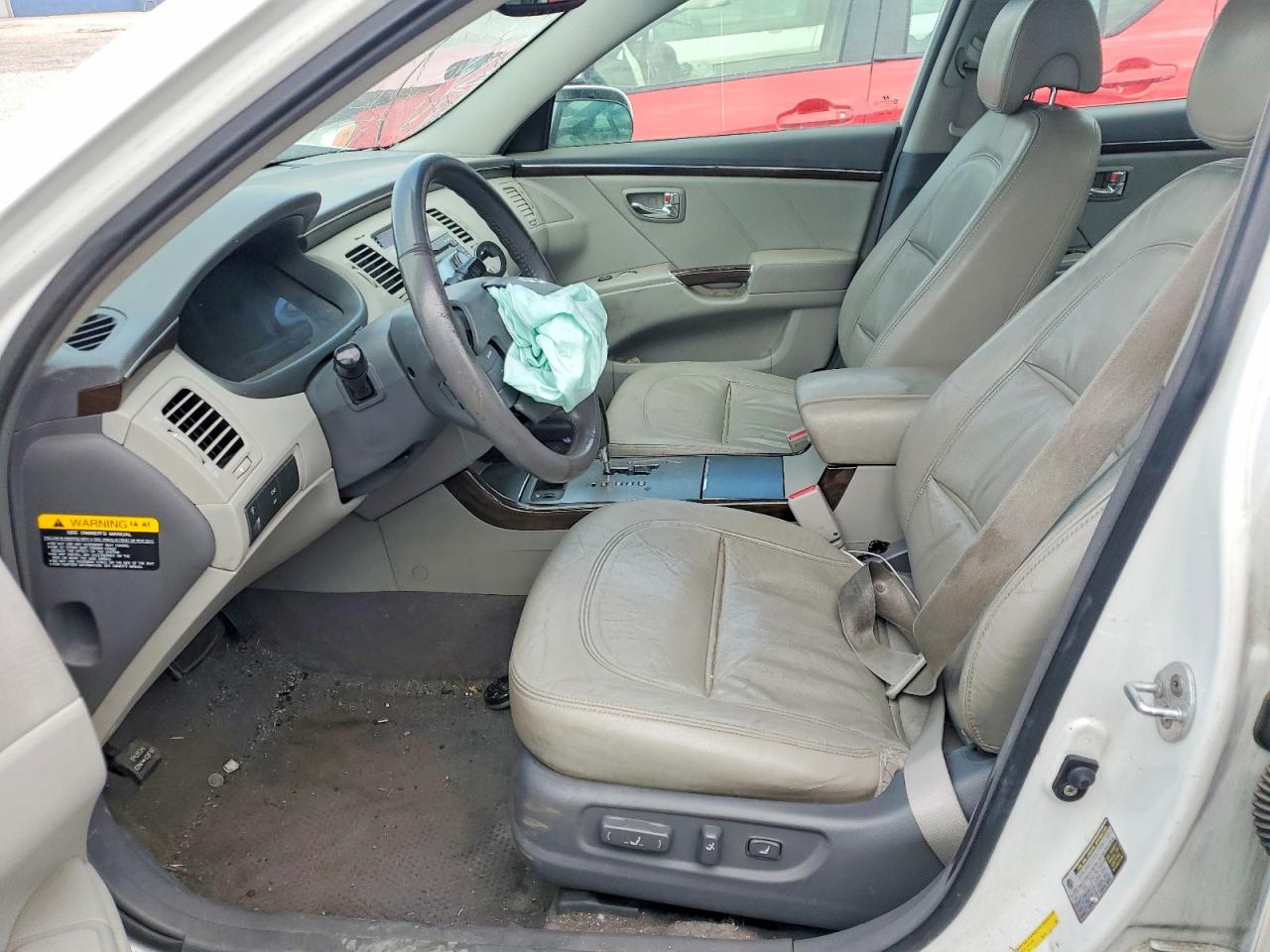2009 Hyundai Azera Gls White vin: KMHFC46D39A349918