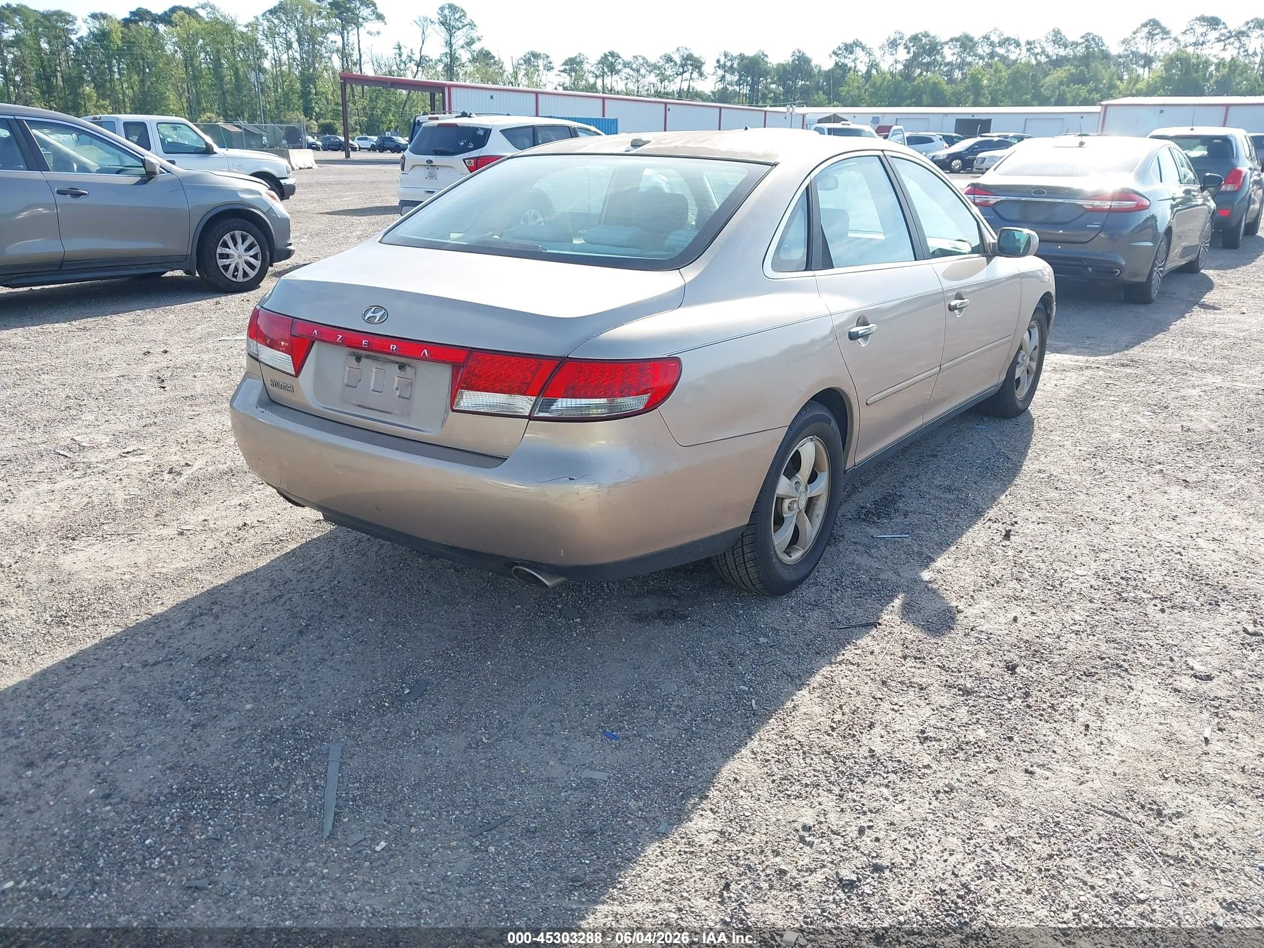 2007 Hyundai Azera Gls Золотой vin: KMHFC46D57A199999
