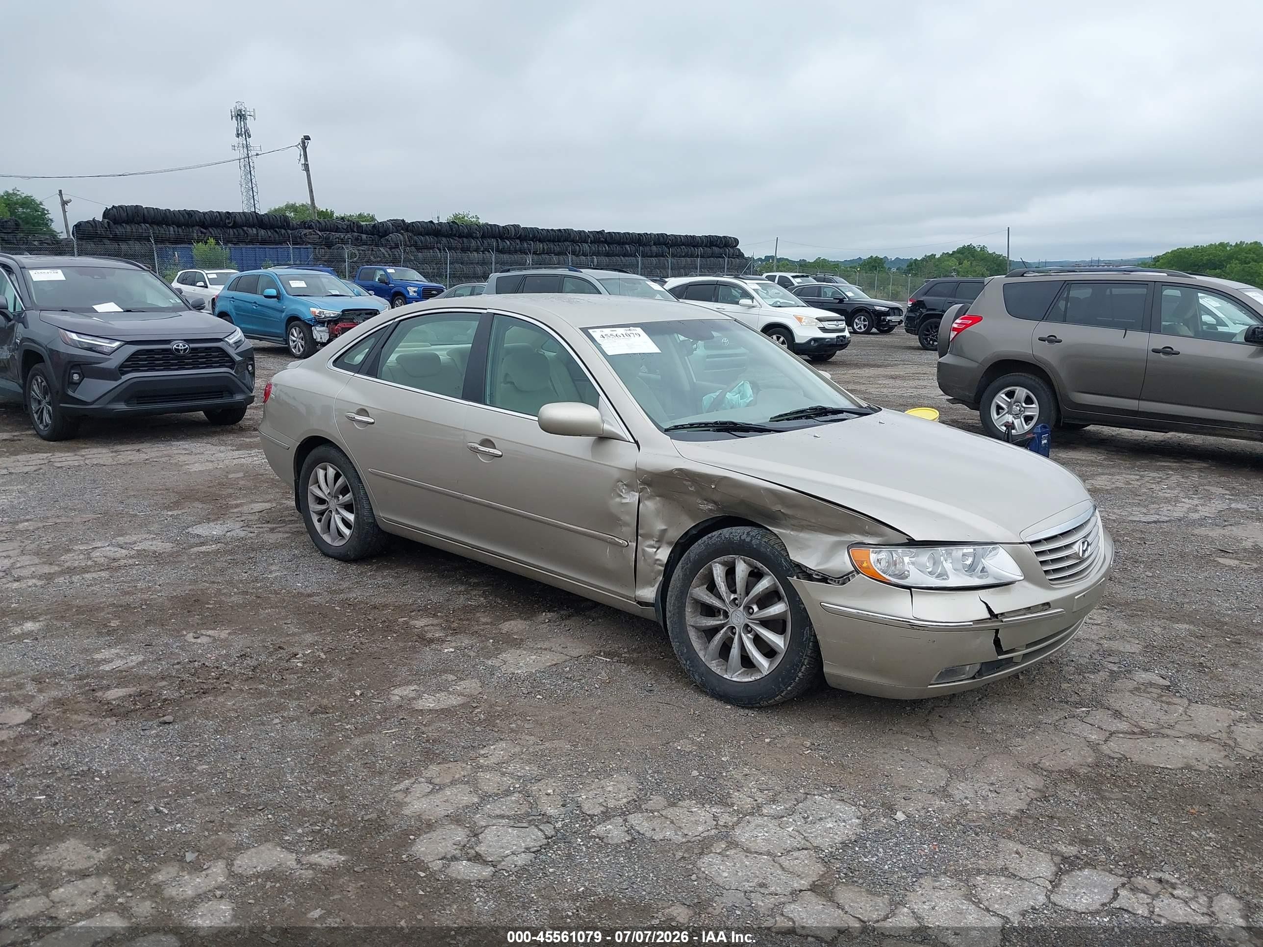 2008 Hyundai Azera Gls Серебряный vin: KMHFC46D58A320595