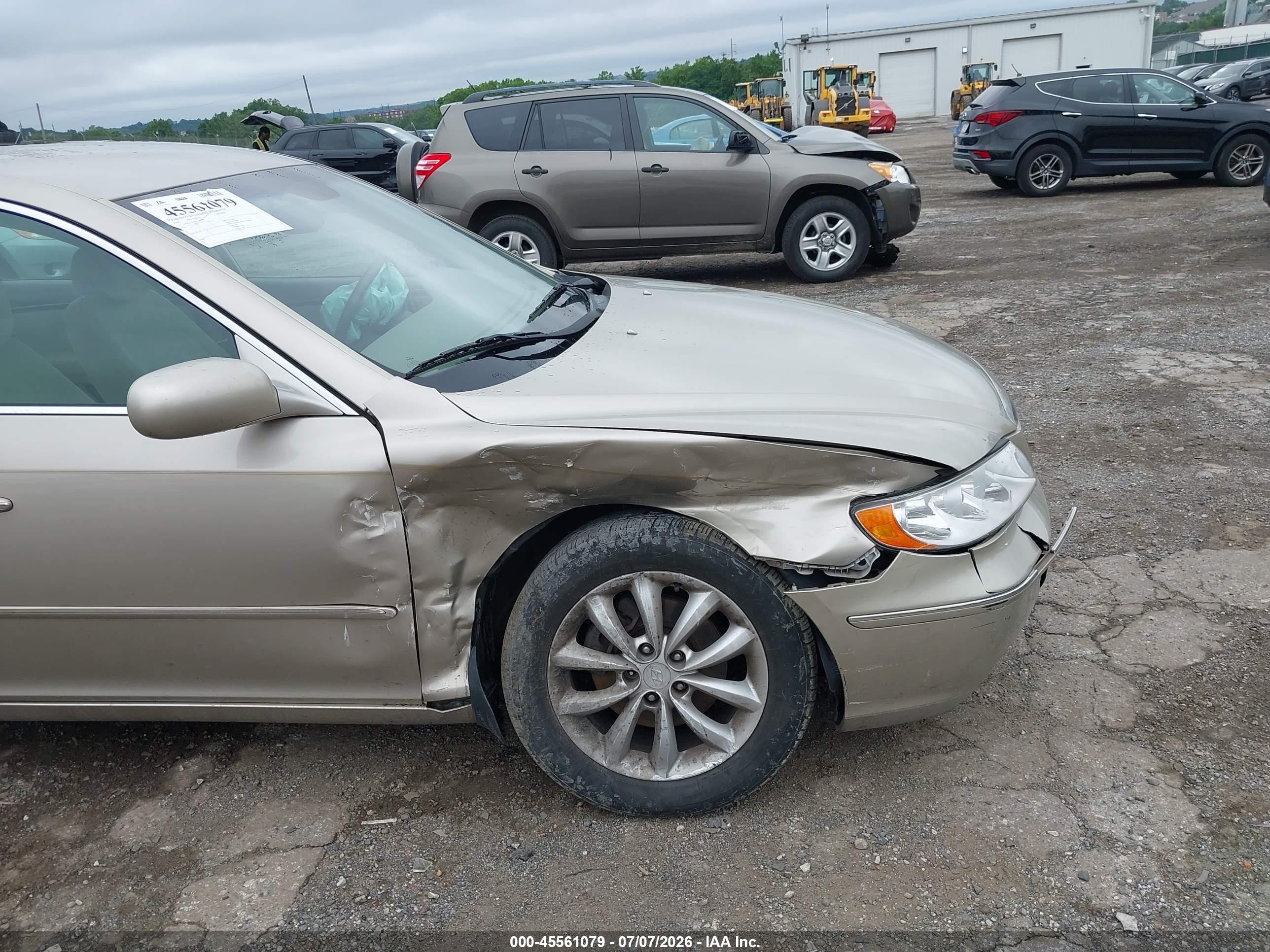 2008 Hyundai Azera Gls Серебряный vin: KMHFC46D58A320595