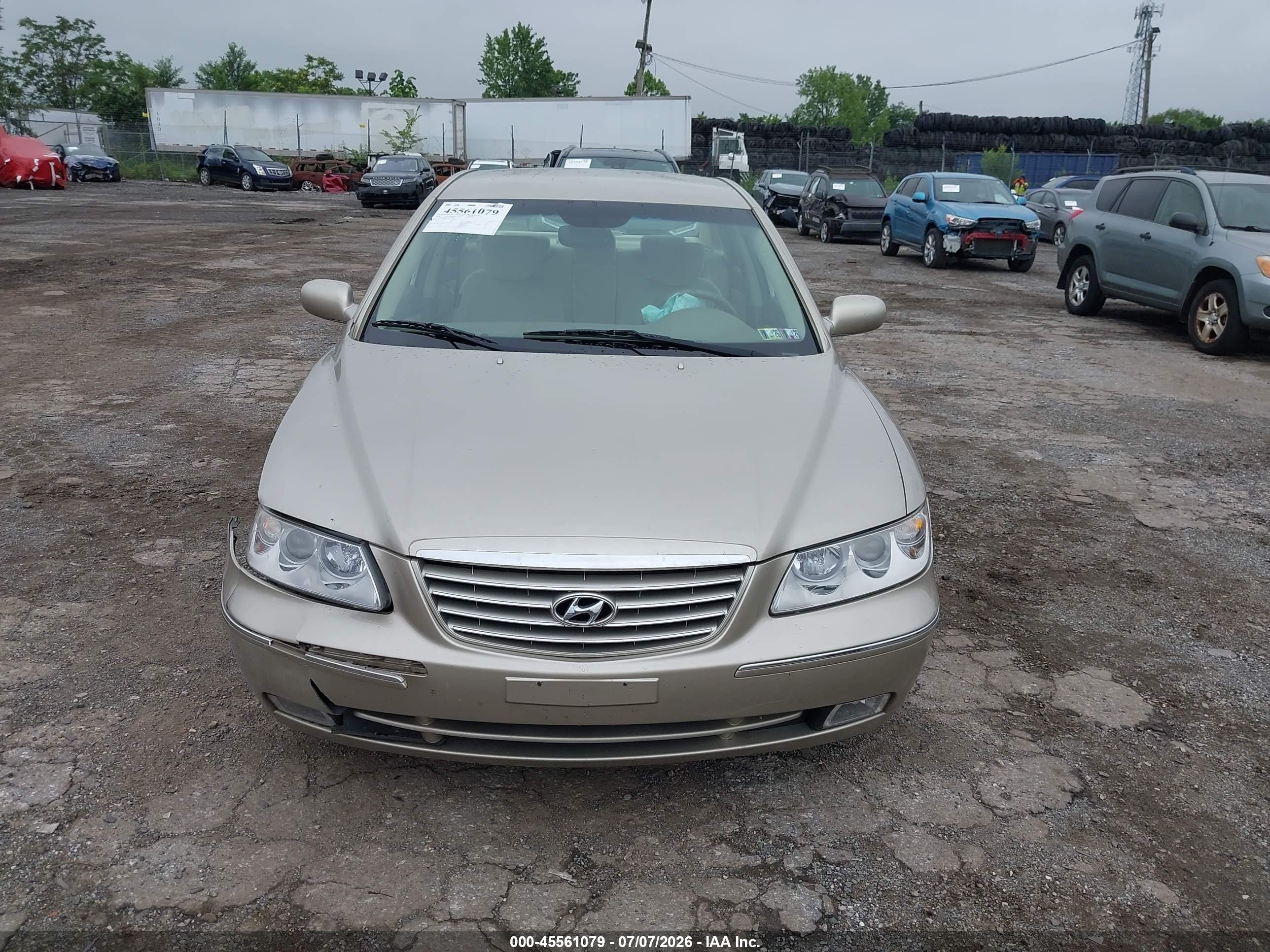 2008 Hyundai Azera Gls Серебряный vin: KMHFC46D58A320595