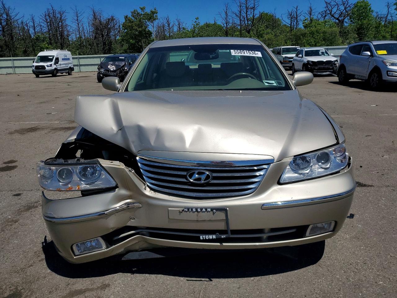 2009 Hyundai Azera Gls Beige vin: KMHFC46D59A352917