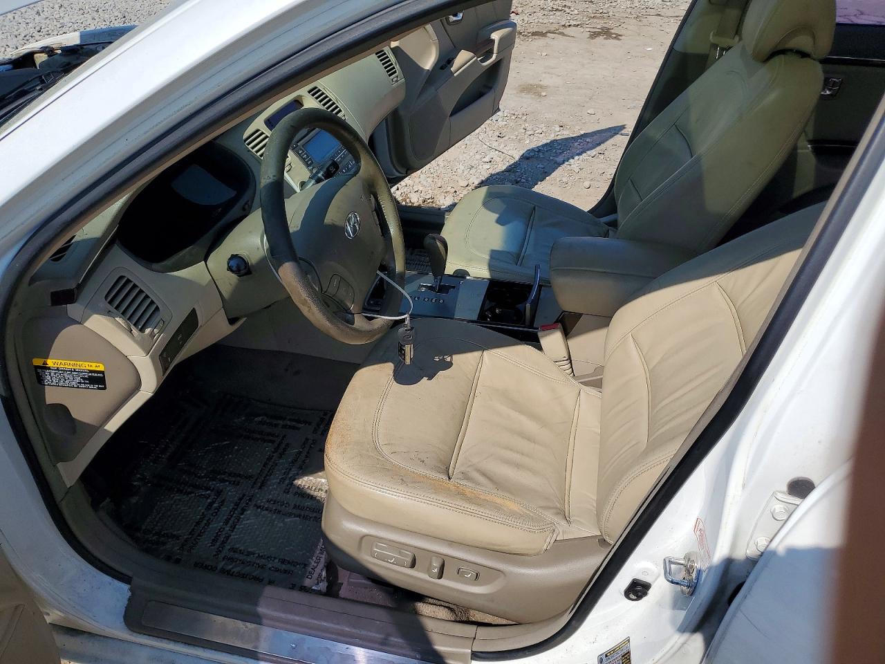 2009 Hyundai Azera Gls White vin: KMHFC46D79A354510