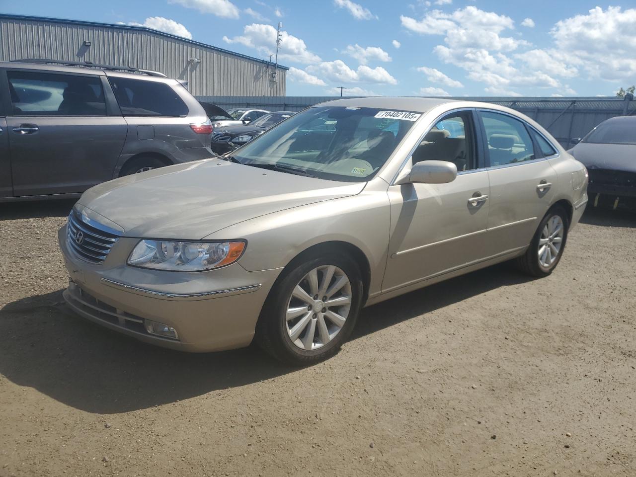 2009 Hyundai Azera Gls Золотой vin: KMHFC46D89A348991