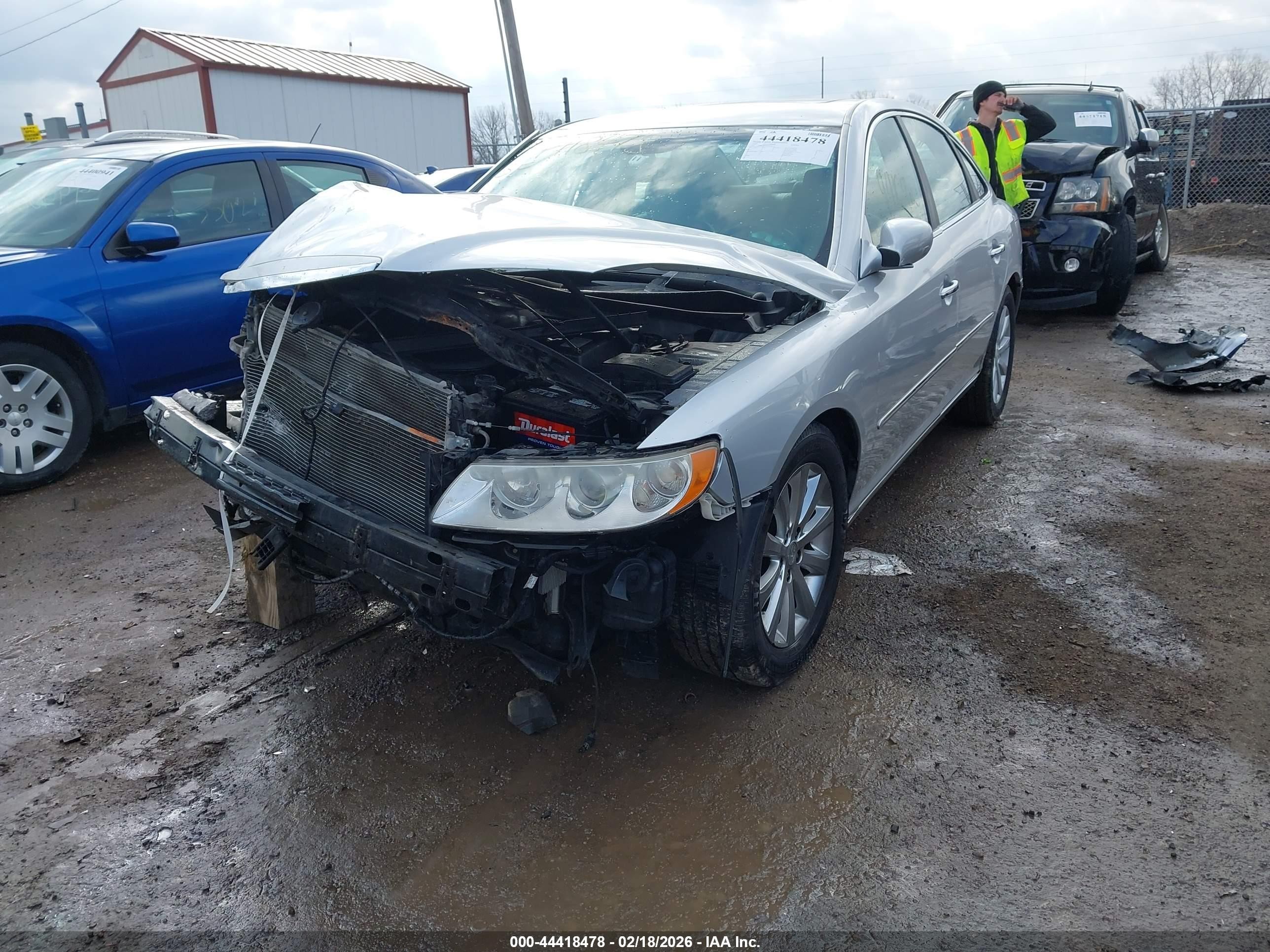 2009 Hyundai Azera Gls Silver vin: KMHFC46D89A352135