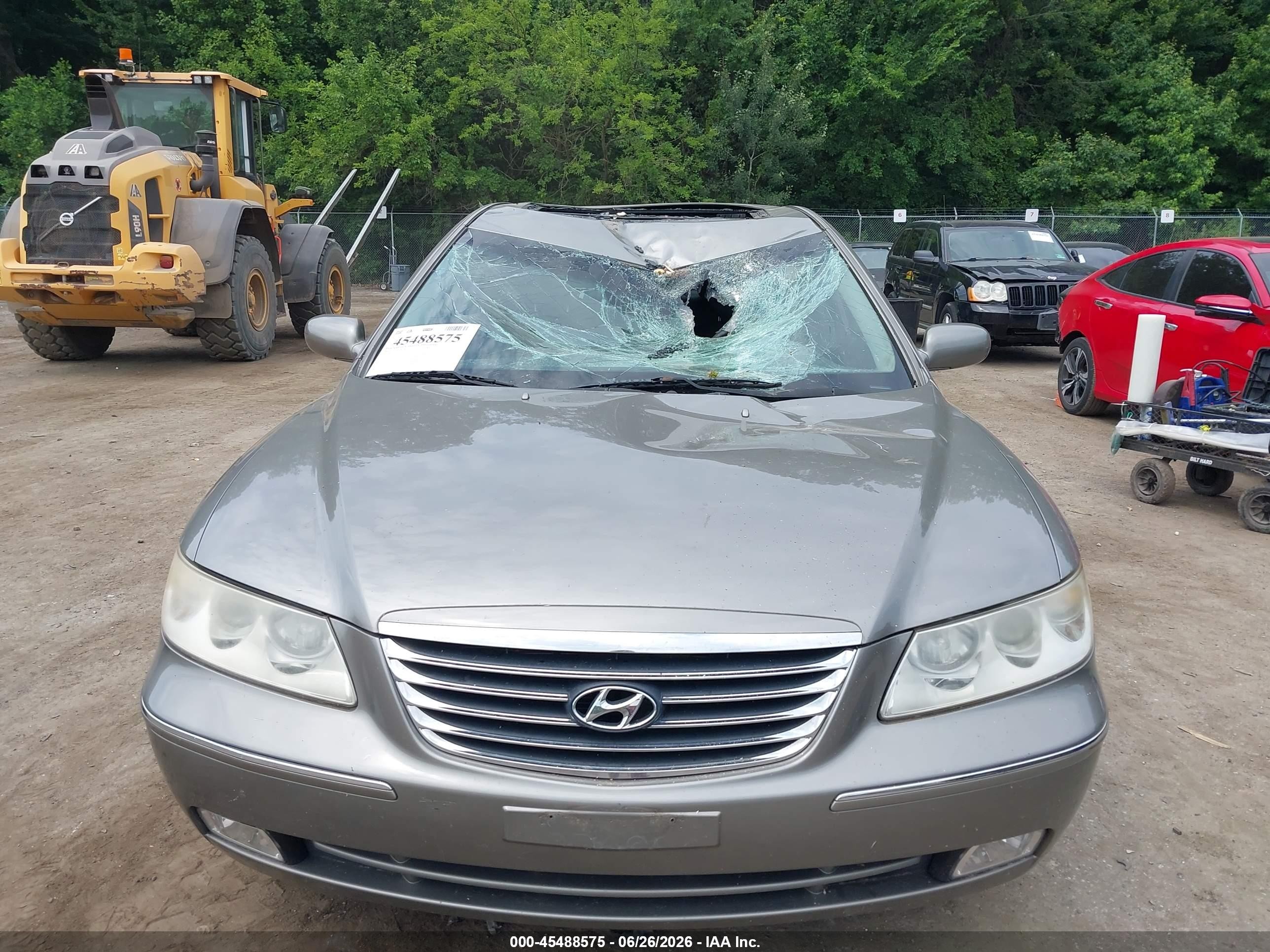 2009 Hyundai Azera Gls Серебряный vin: KMHFC46D99A371602