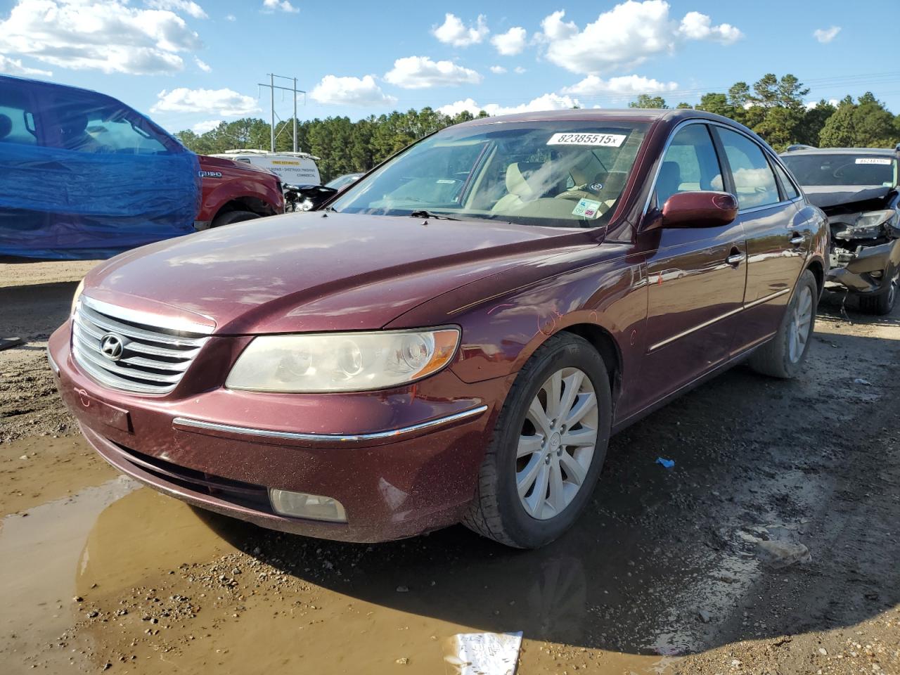 2009 Hyundai Azera Gls Burgundy vin: KMHFC46DX9A358647