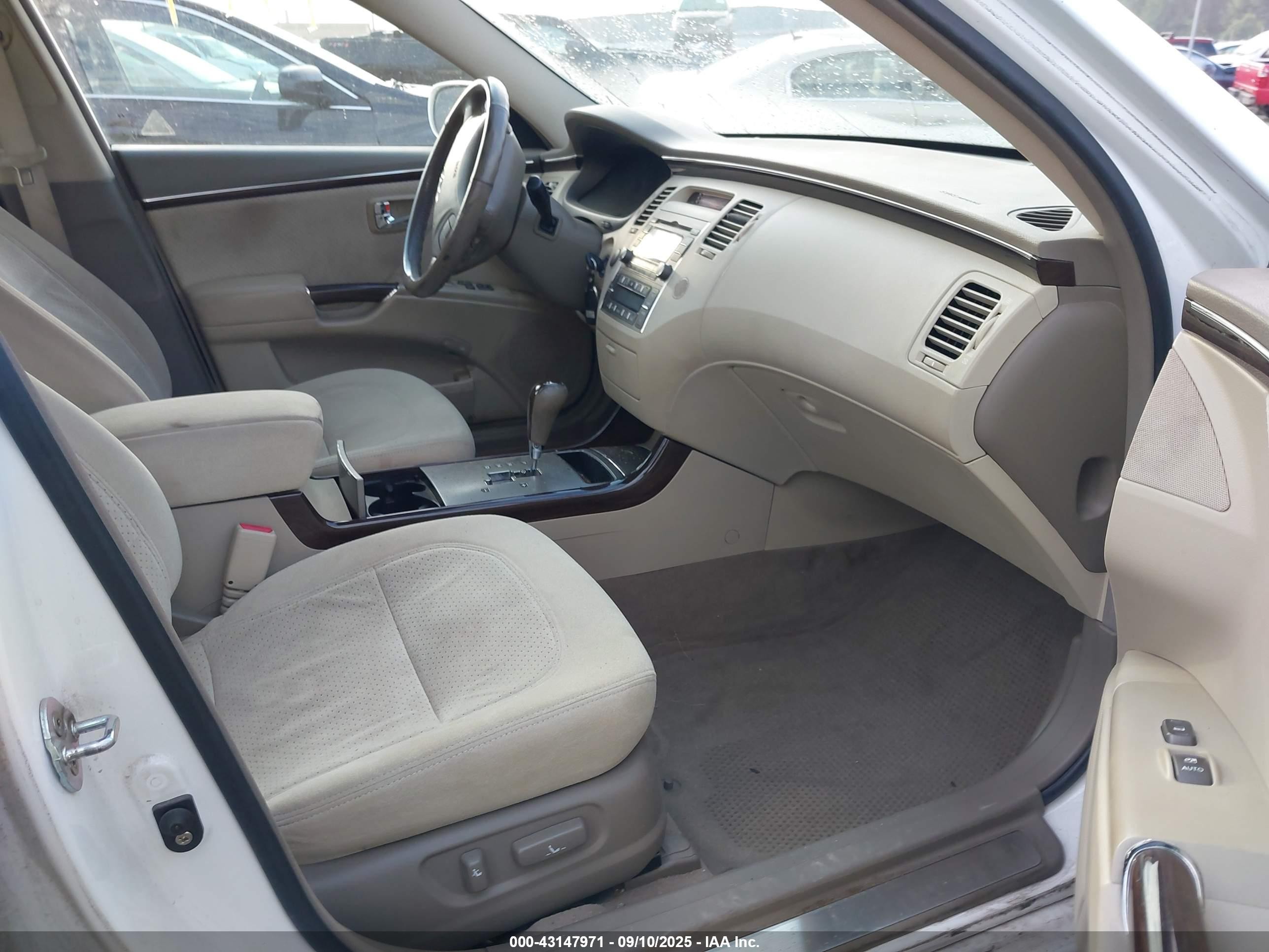 2009 Hyundai Azera Gls White vin: KMHFC46DX9A360592