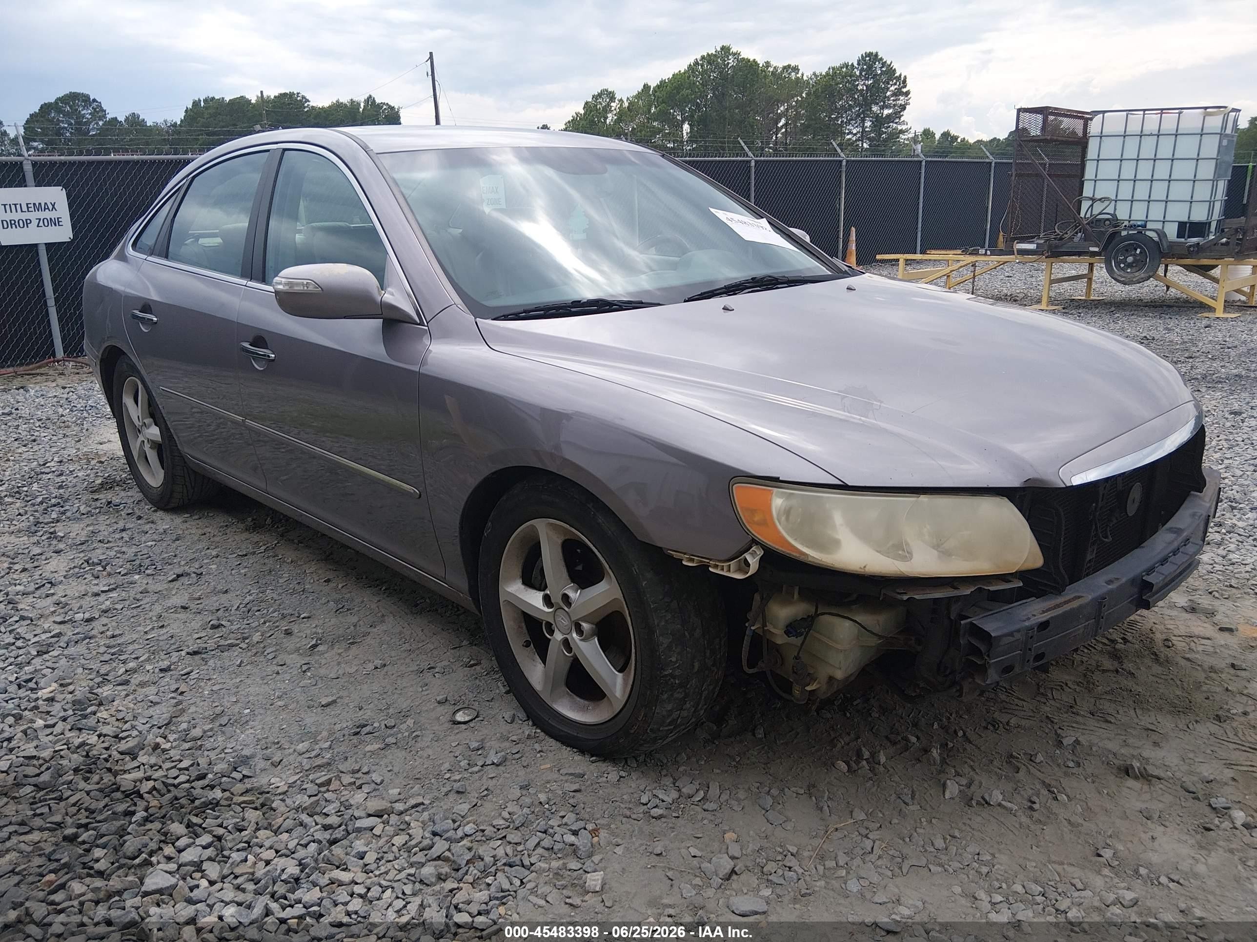 2007 Hyundai Azera Limited/se Gray vin: KMHFC46F07A143759