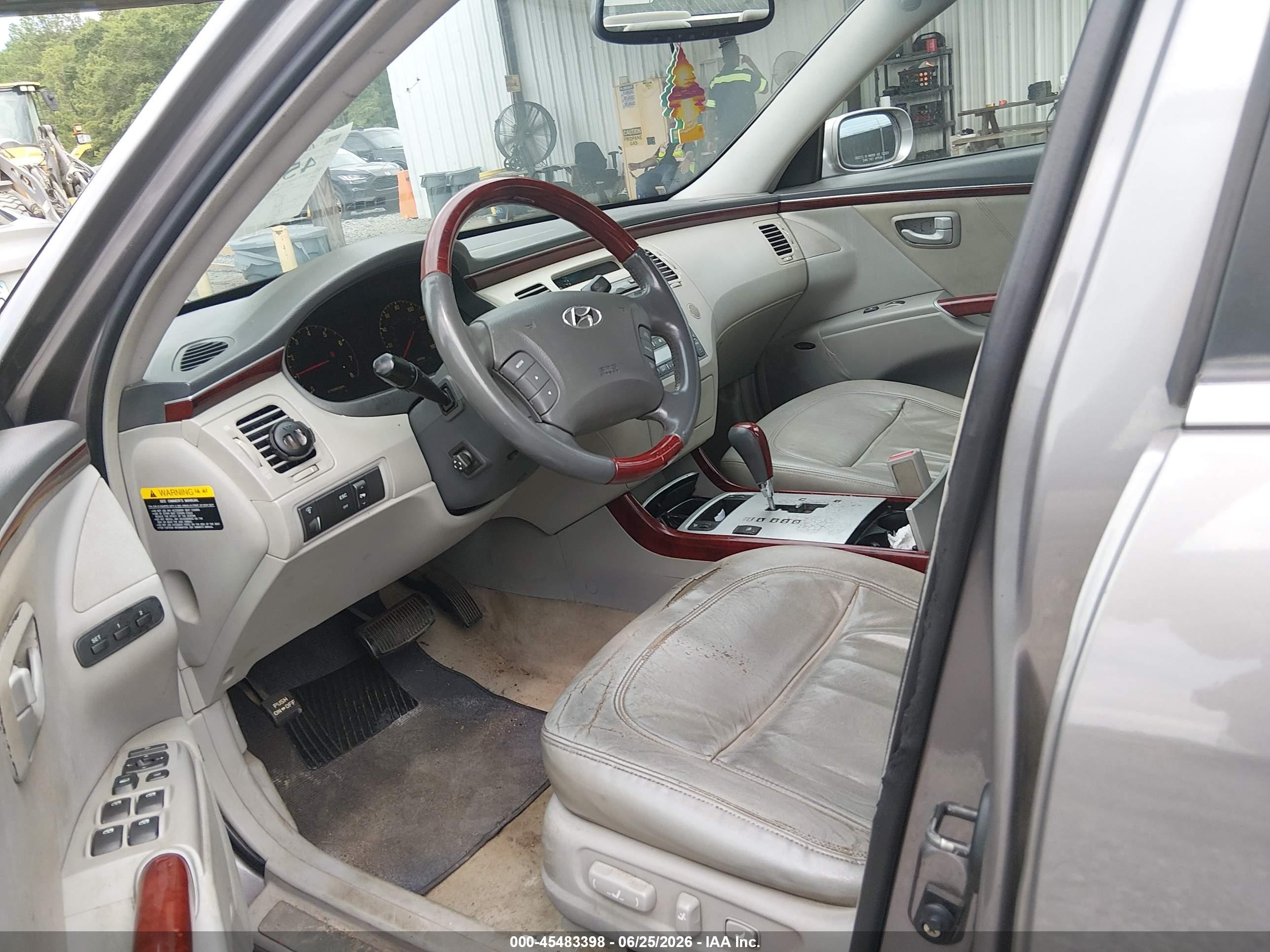 2007 Hyundai Azera Limited/se Gray vin: KMHFC46F07A143759