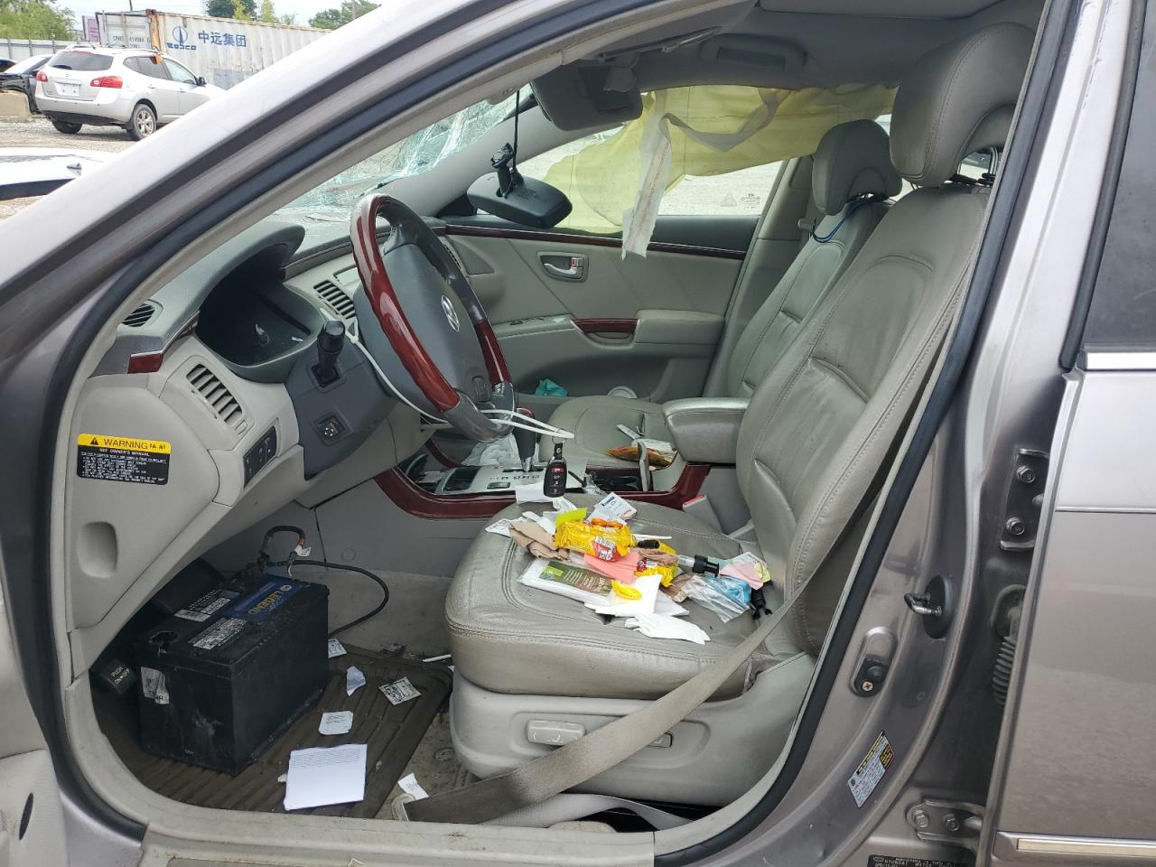 2007 Hyundai Azera Se Silver vin: KMHFC46F07A226110