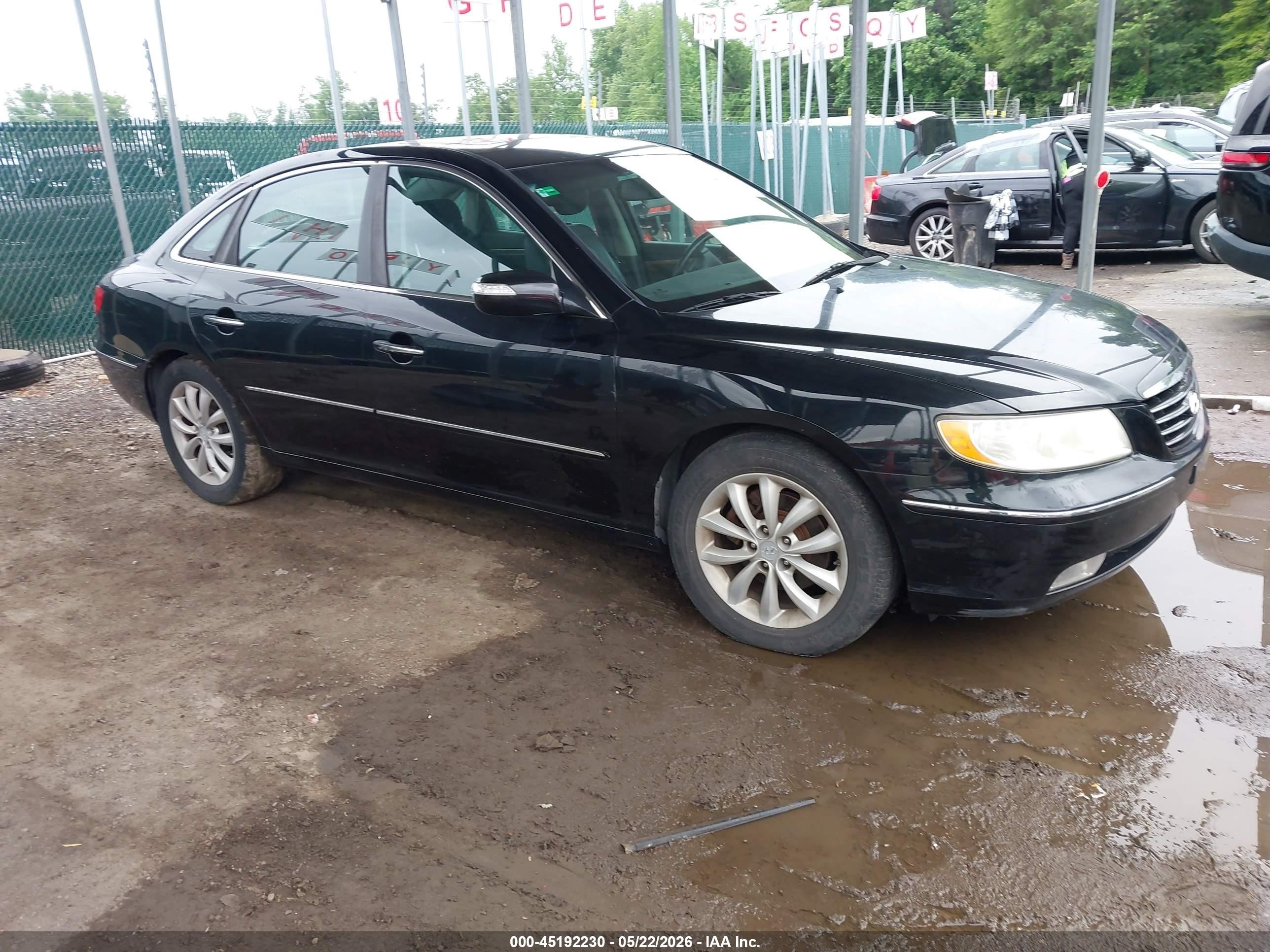 2008 Hyundai Azera Limited Black vin: KMHFC46F08A254295