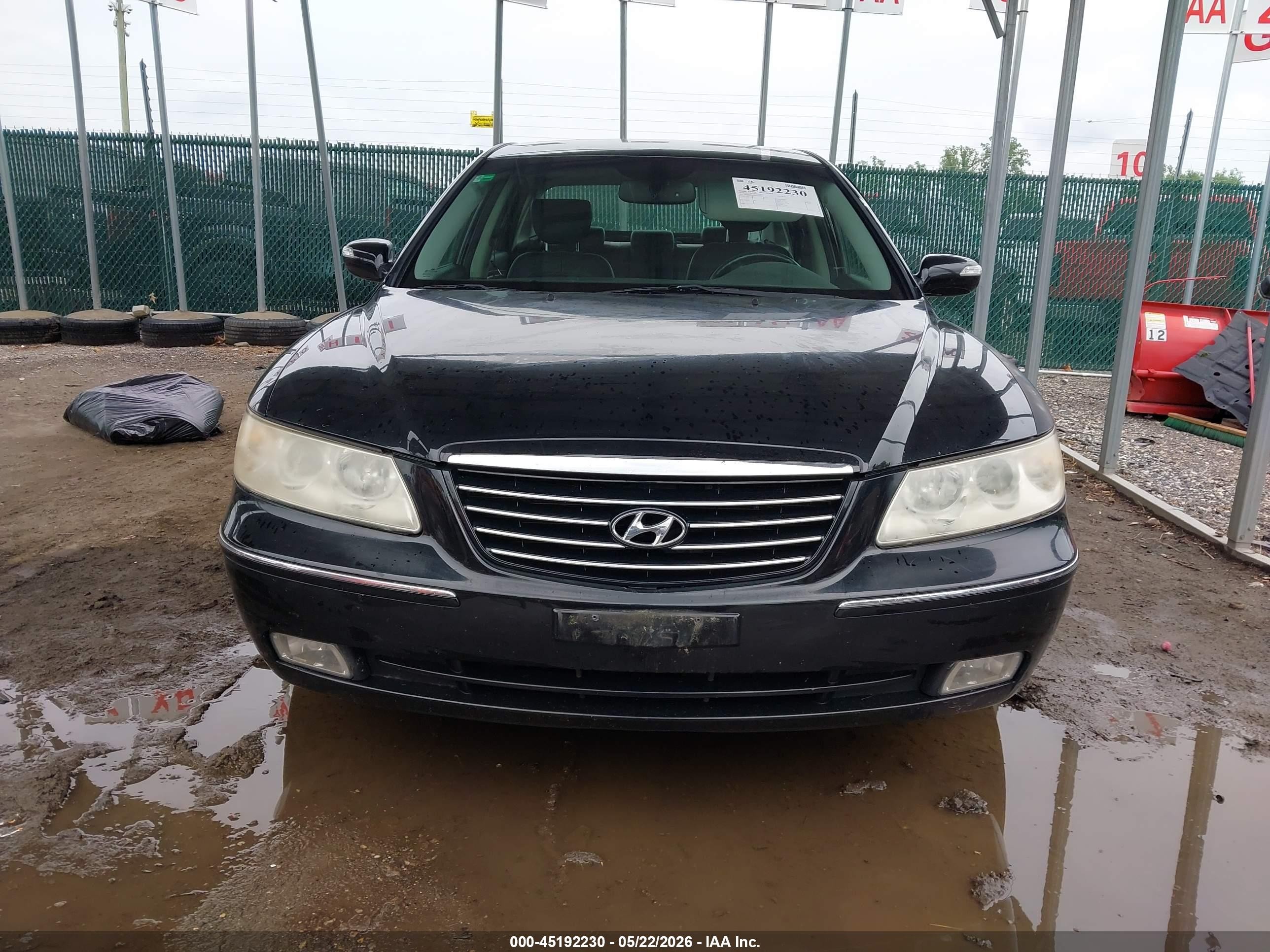 2008 Hyundai Azera Limited Black vin: KMHFC46F08A254295