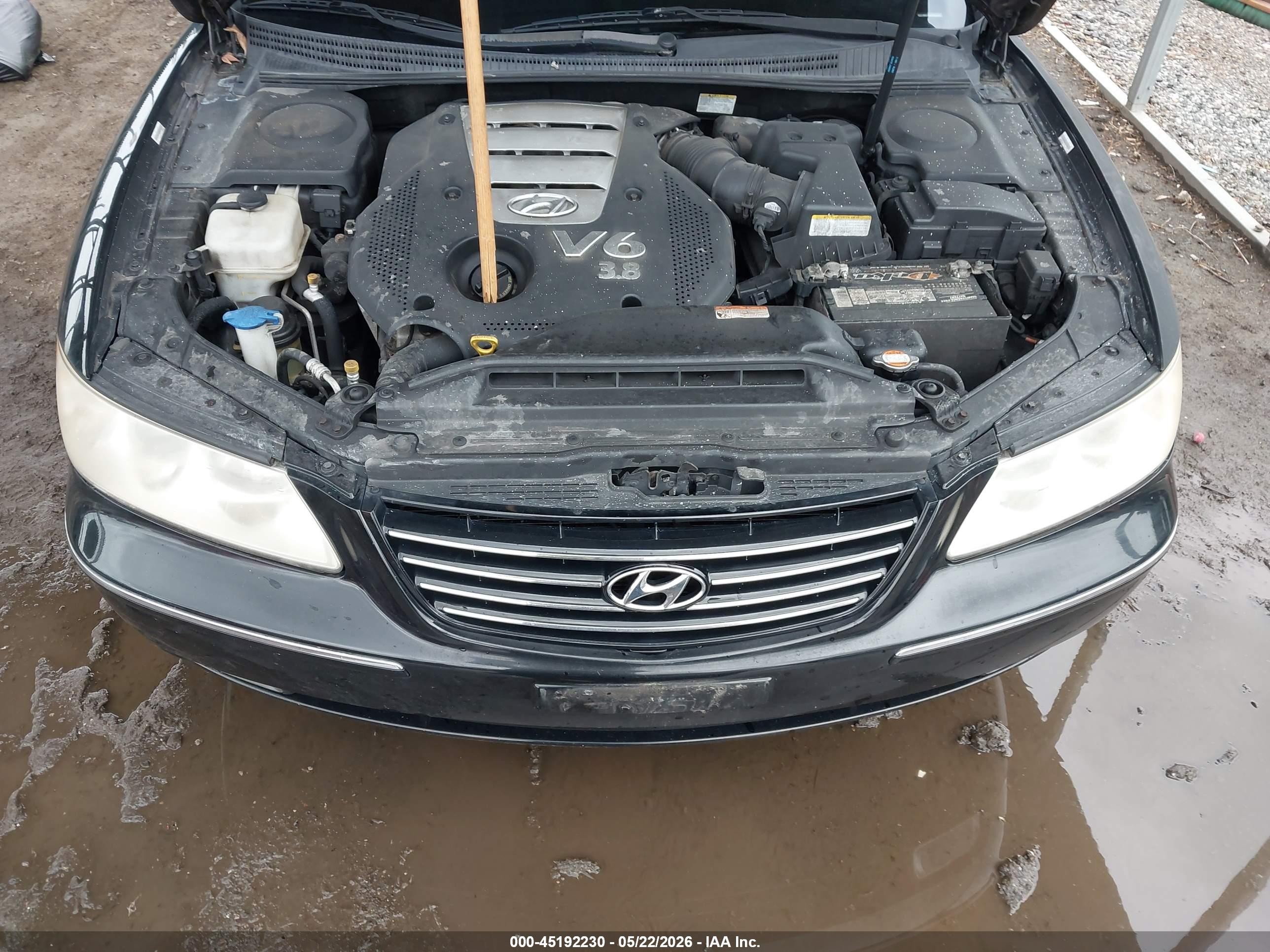 2008 Hyundai Azera Limited Black vin: KMHFC46F08A254295