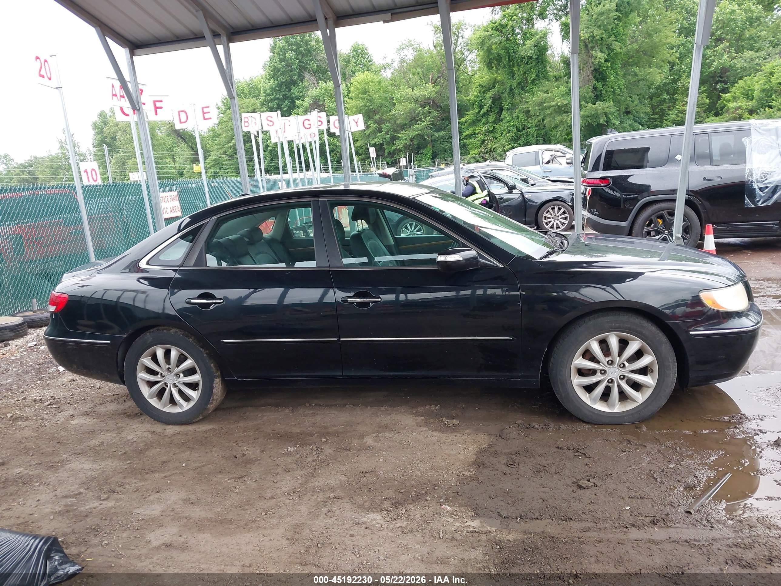 2008 Hyundai Azera Limited Black vin: KMHFC46F08A254295