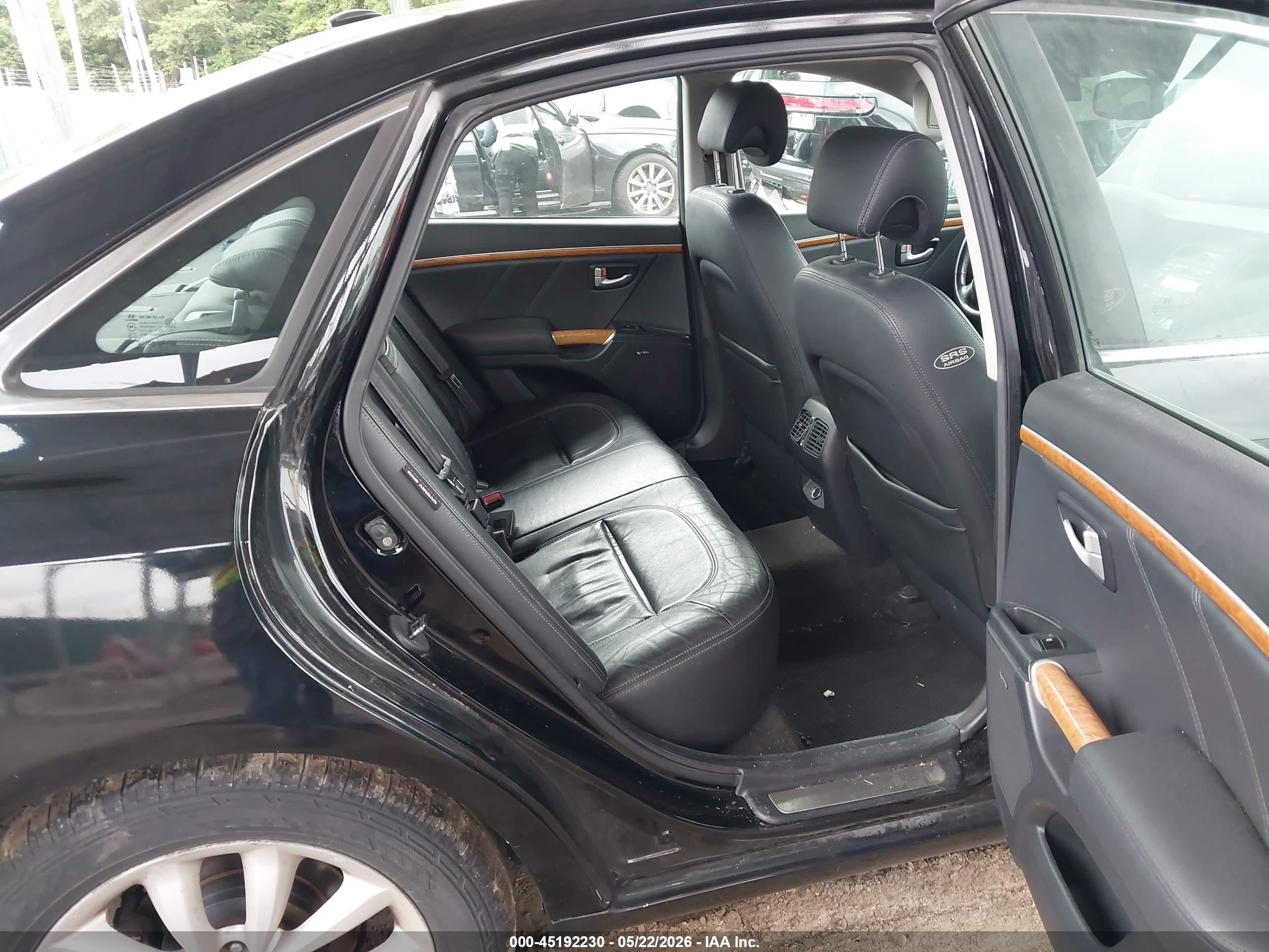 2008 Hyundai Azera Limited Black vin: KMHFC46F08A254295