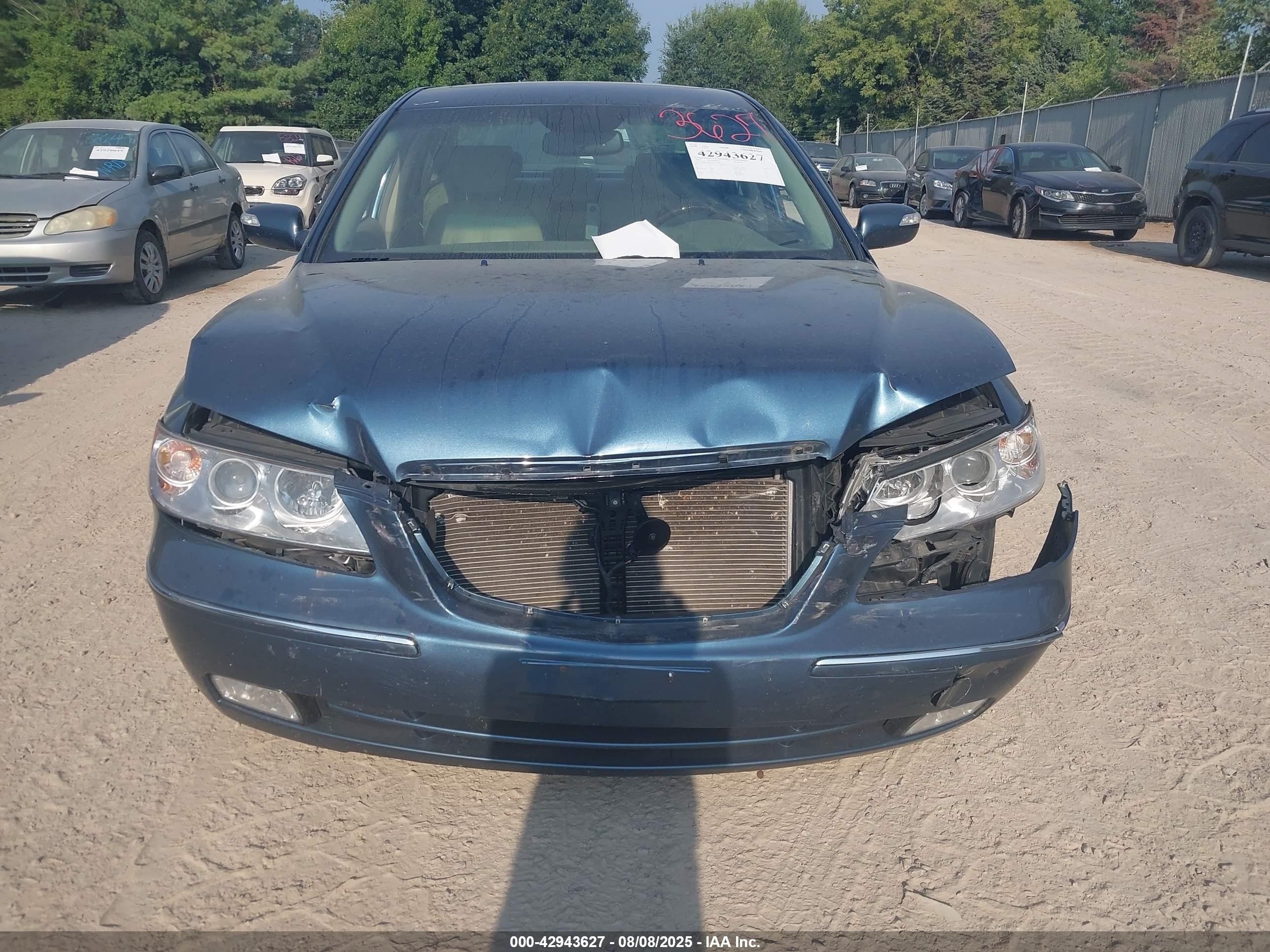 2009 Hyundai Azera Limited Blue vin: KMHFC46F09A357329