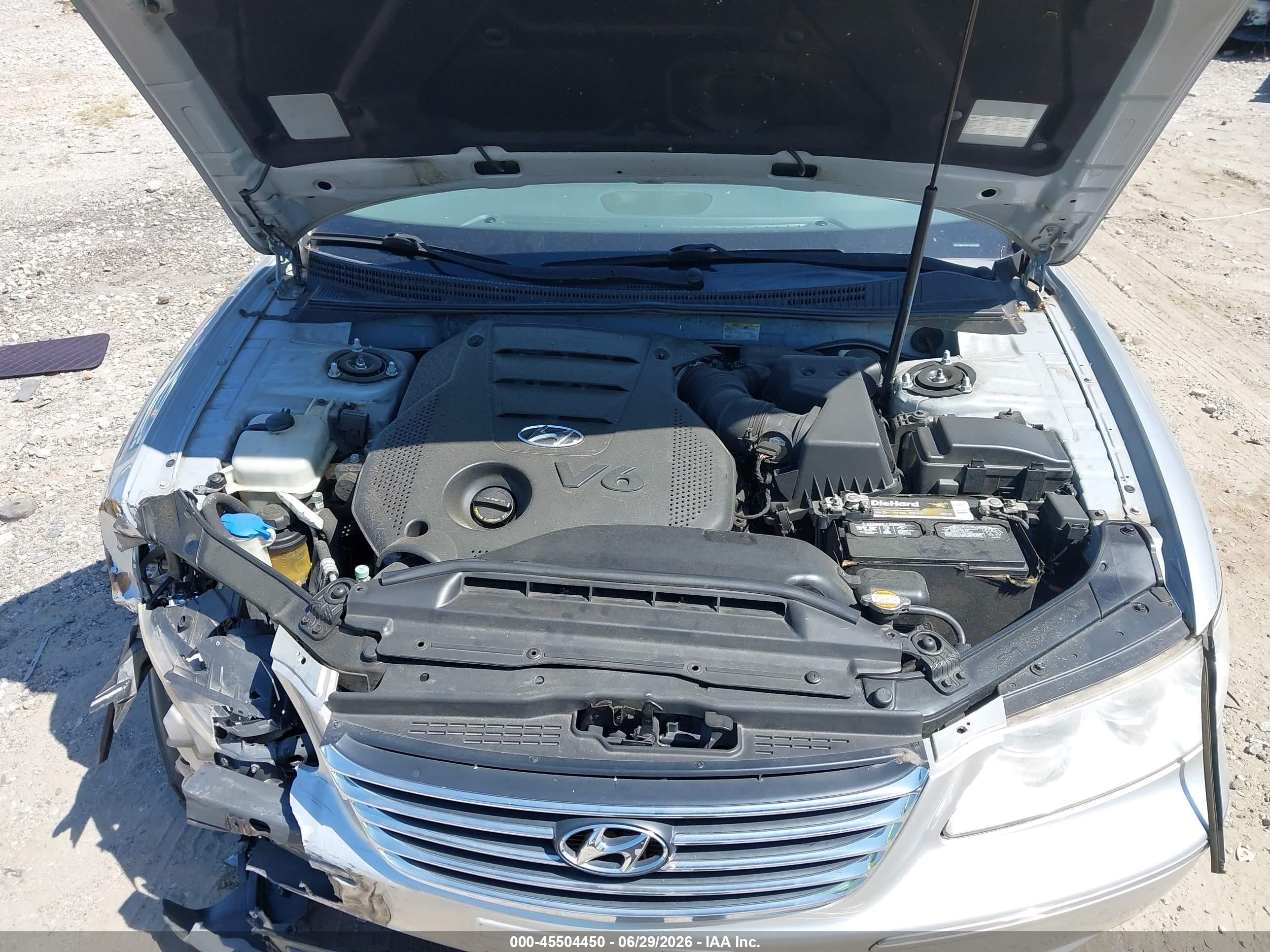 2009 Hyundai Azera Limited Silver vin: KMHFC46F19A339986