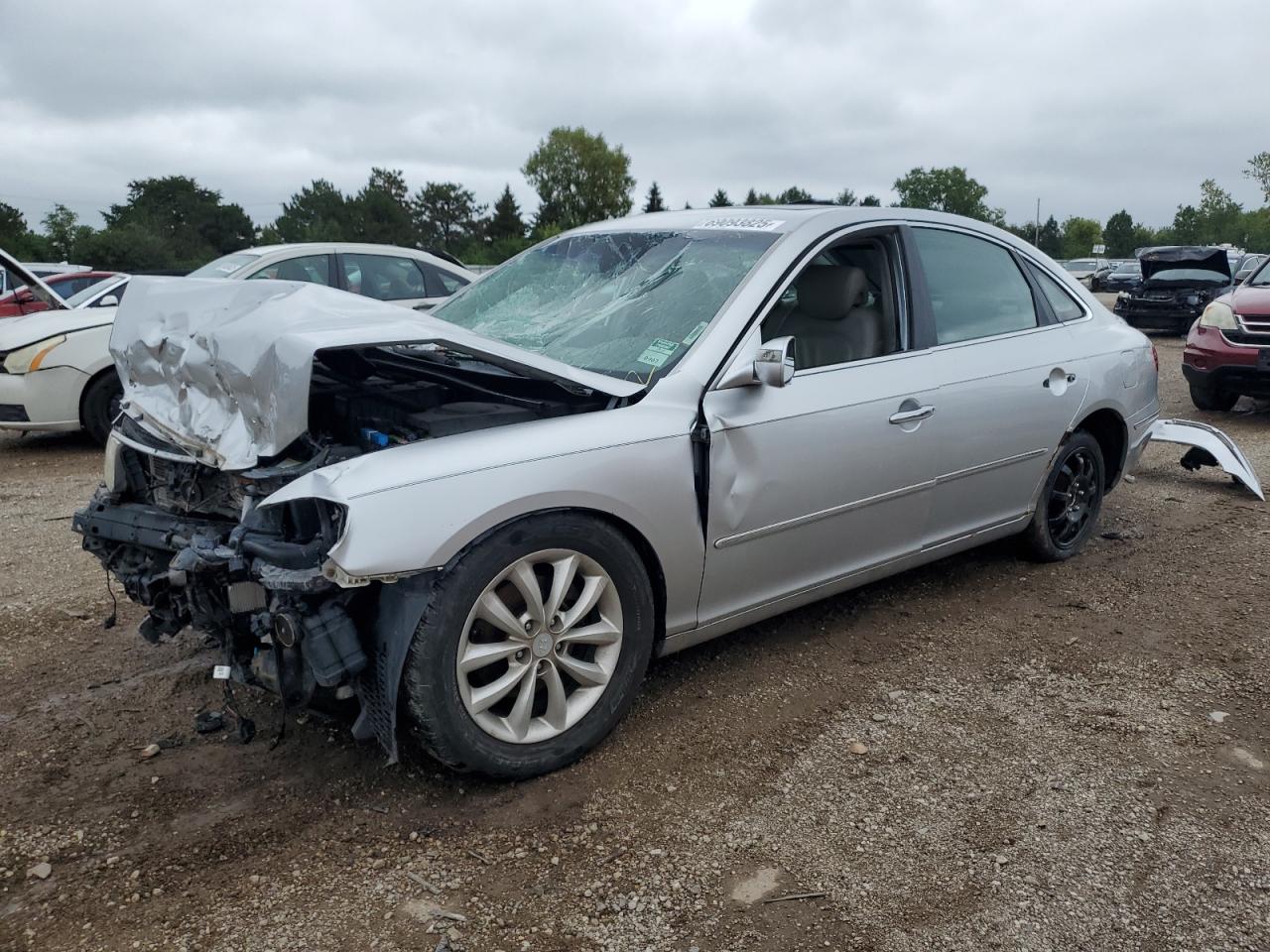 2007 Hyundai Azera Se Серебряный vin: KMHFC46F27A171949