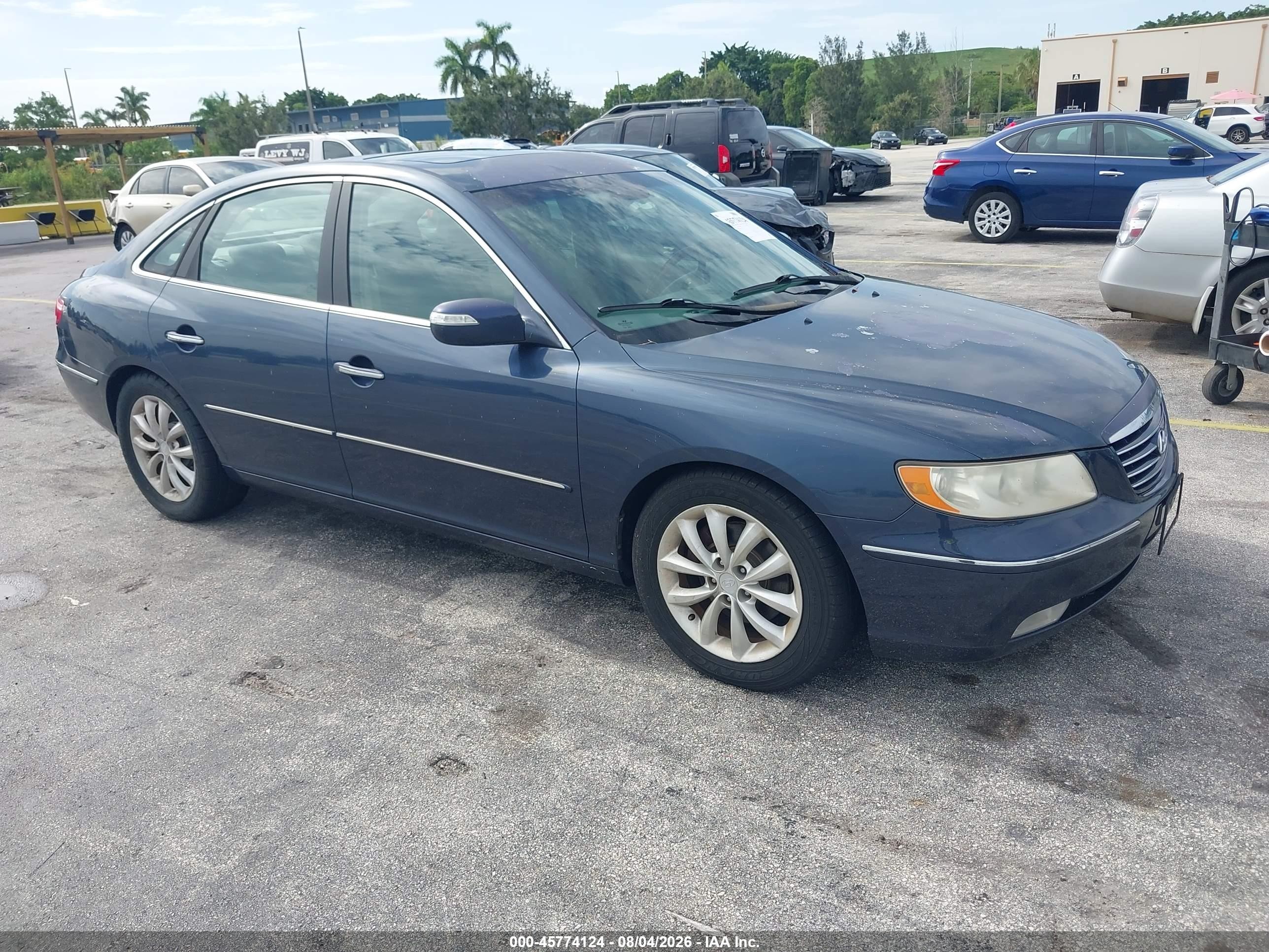 2007 Hyundai Azera Limited/se Blue vin: KMHFC46F27A178285