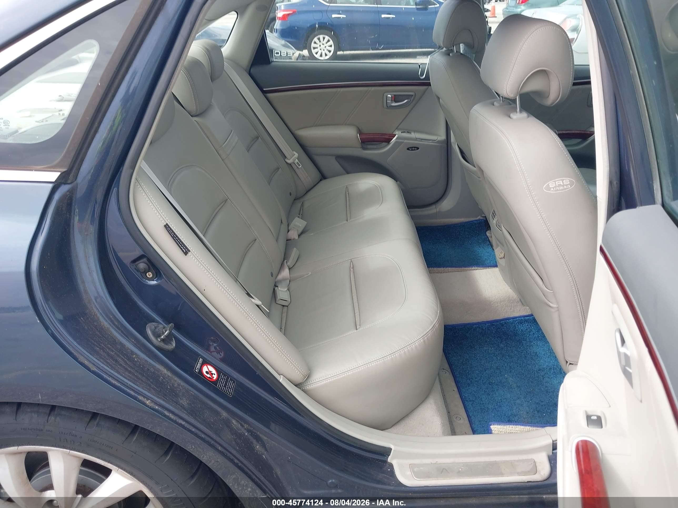 2007 Hyundai Azera Limited/se Blue vin: KMHFC46F27A178285