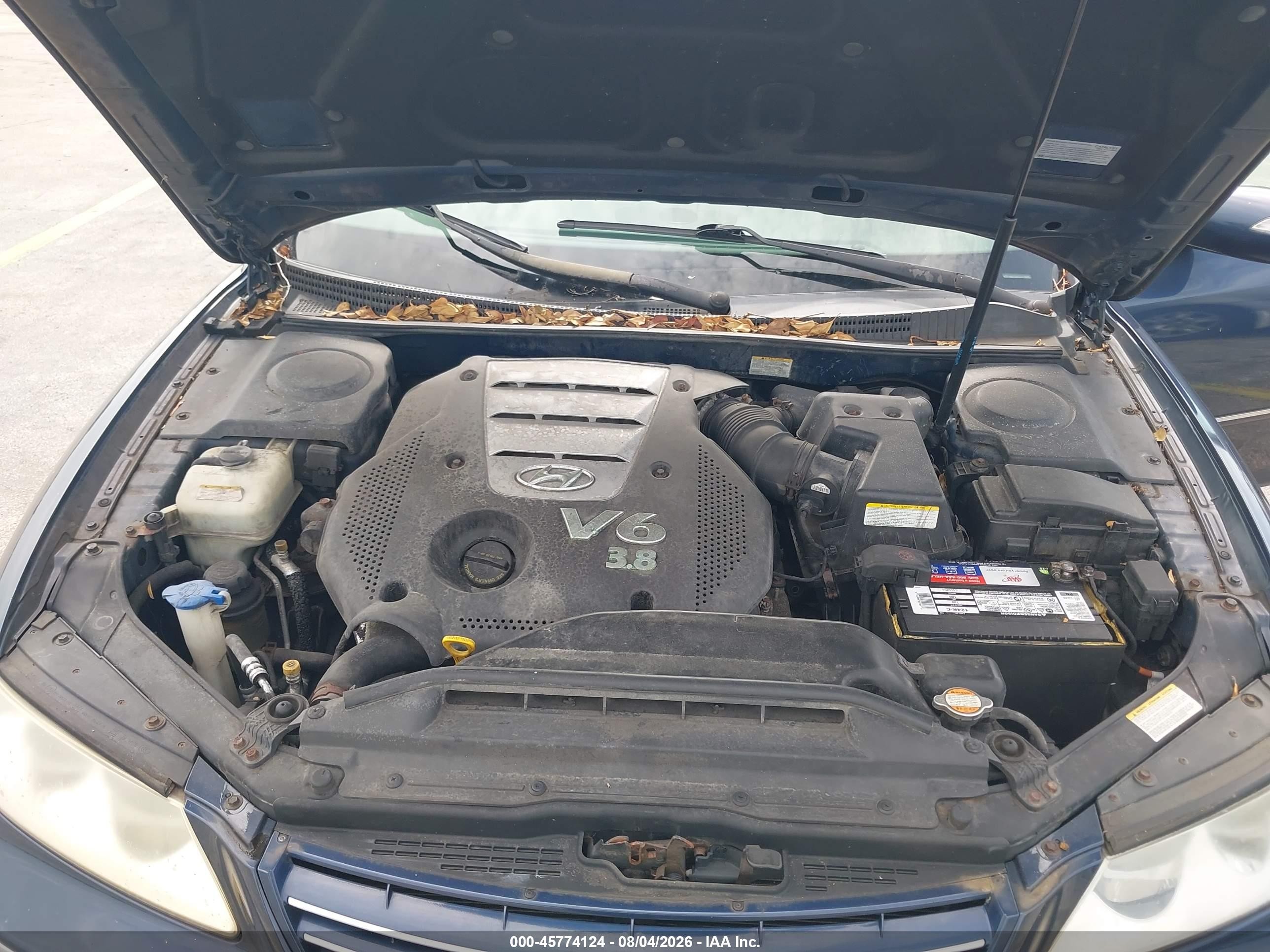 2007 Hyundai Azera Limited/se Blue vin: KMHFC46F27A178285