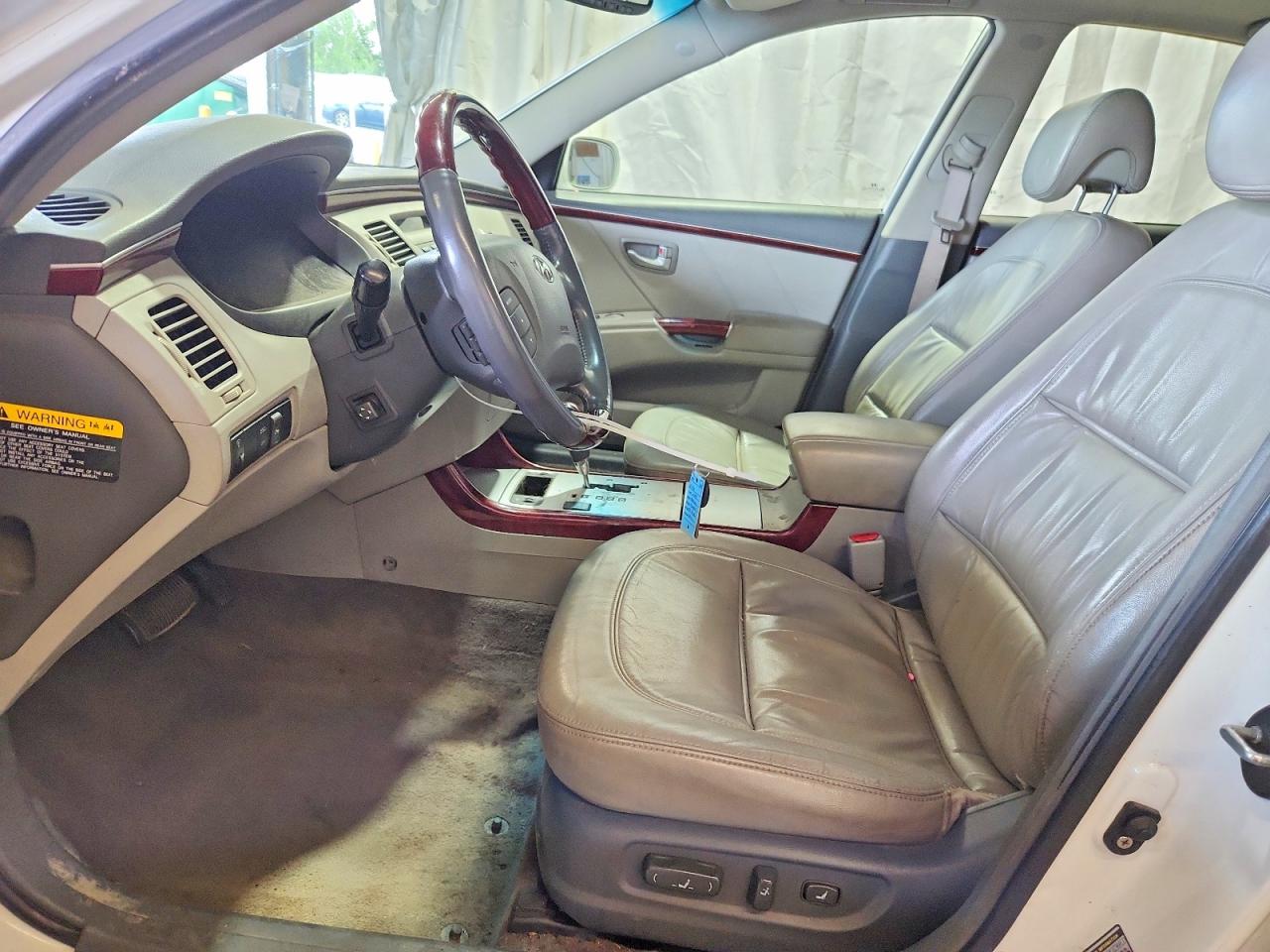 2008 Hyundai Azera Limited White vin: KMHFC46F28A310012