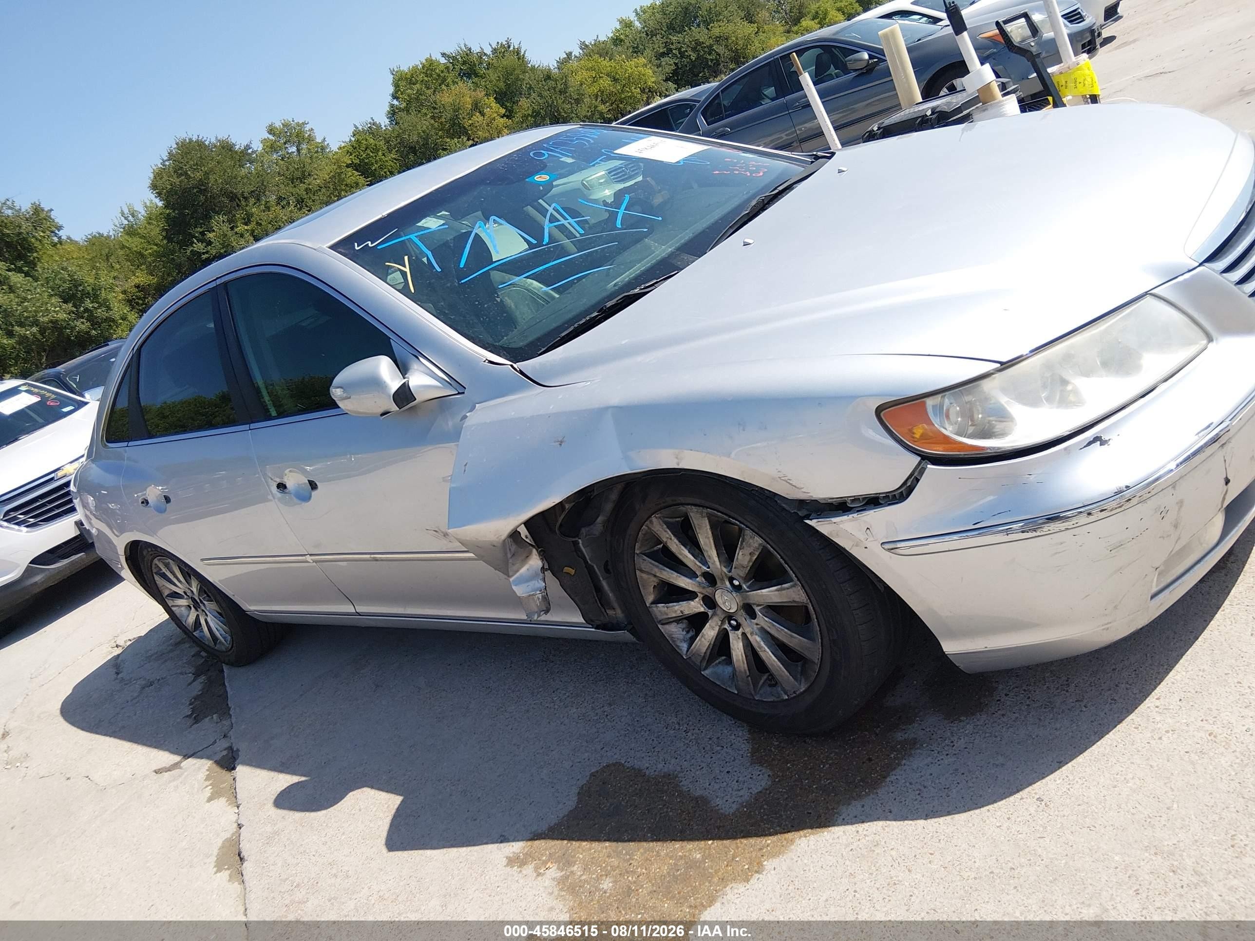 2009 Hyundai Azera Limited Gray vin: KMHFC46F29A358031