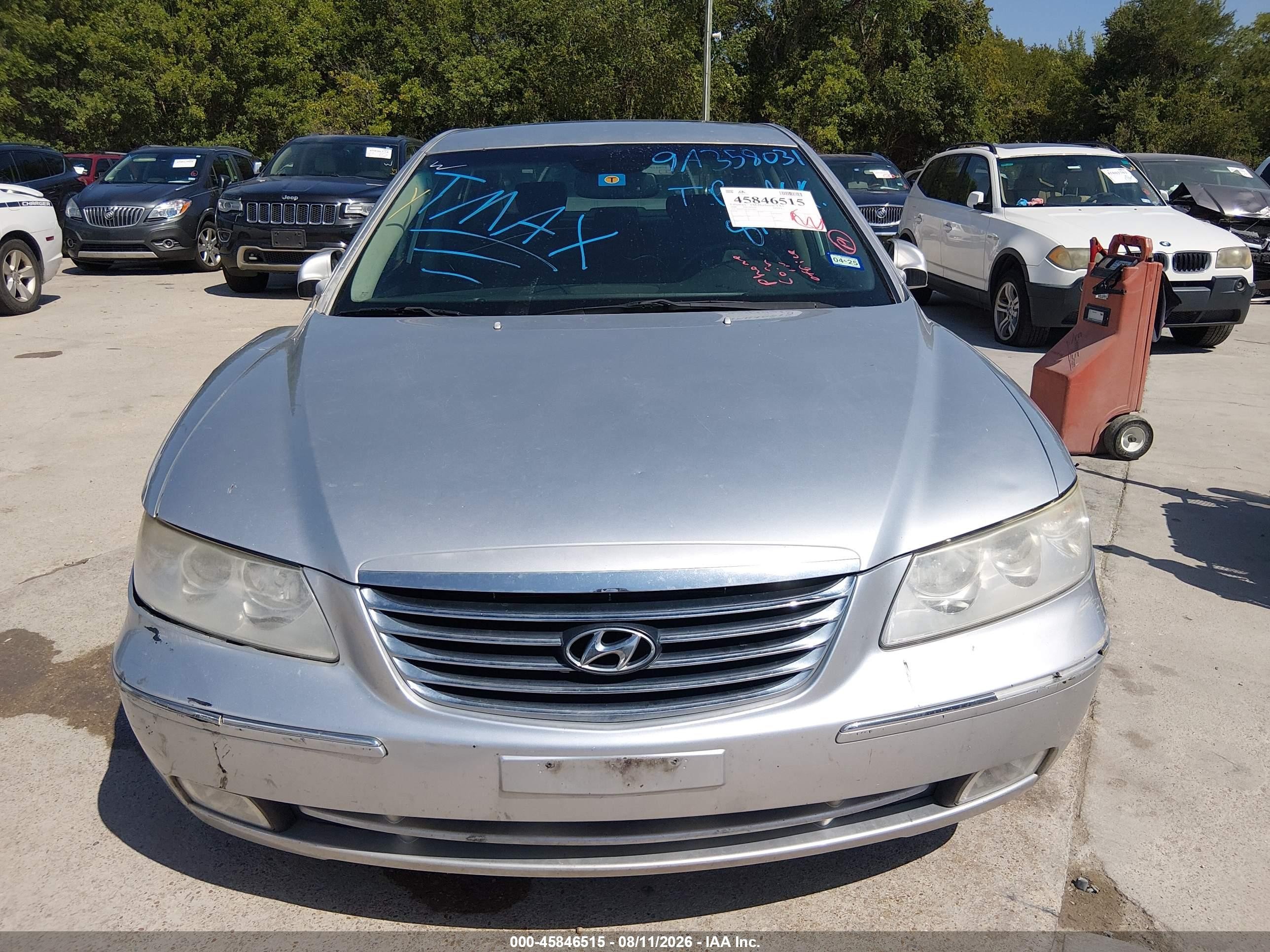 2009 Hyundai Azera Limited Gray vin: KMHFC46F29A358031
