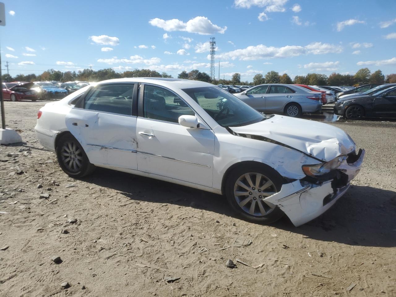 2009 Hyundai Azera Se Белый vin: KMHFC46F29A370003