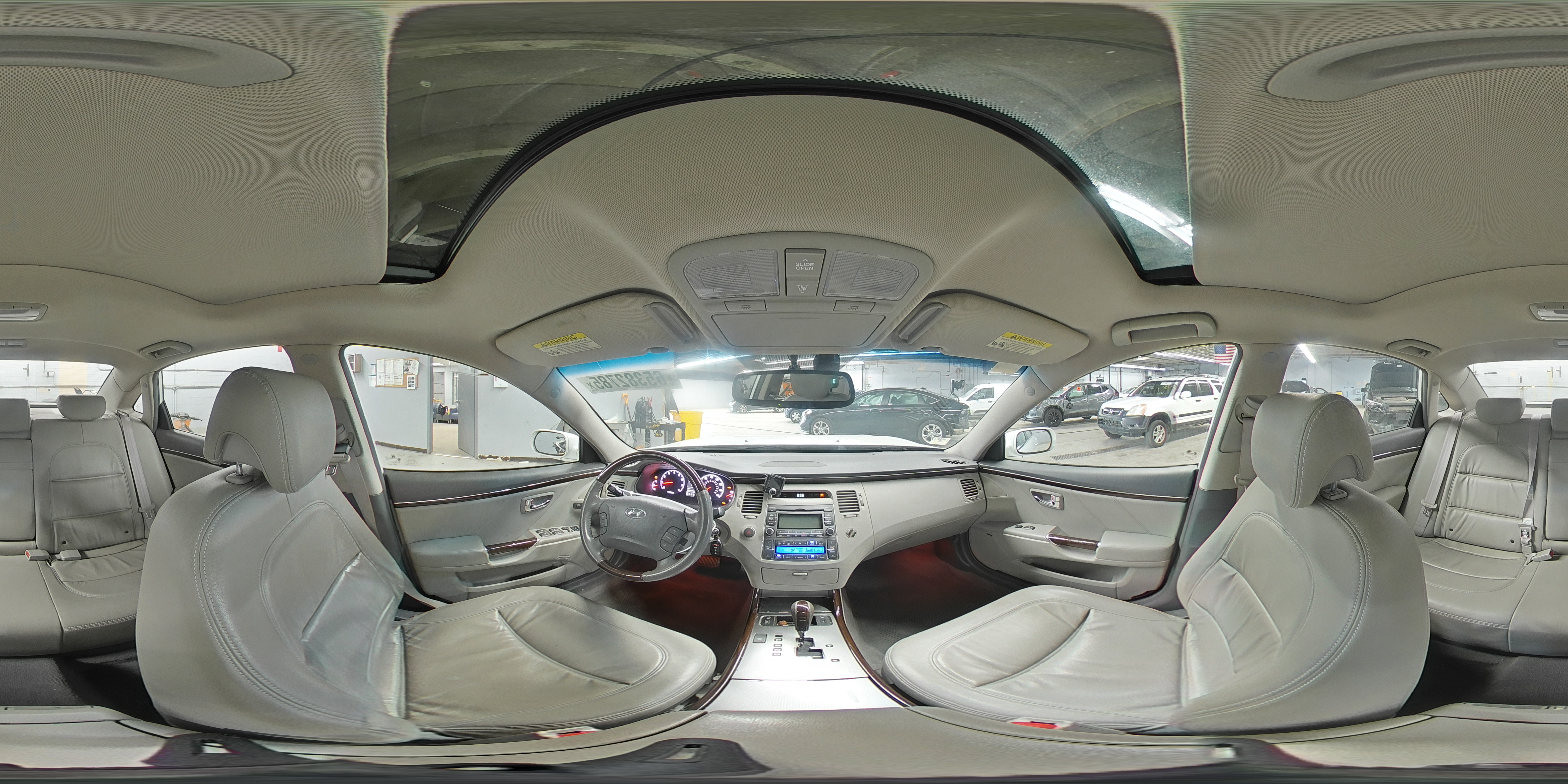 2009 Hyundai Azera Se White vin: KMHFC46F29A372401