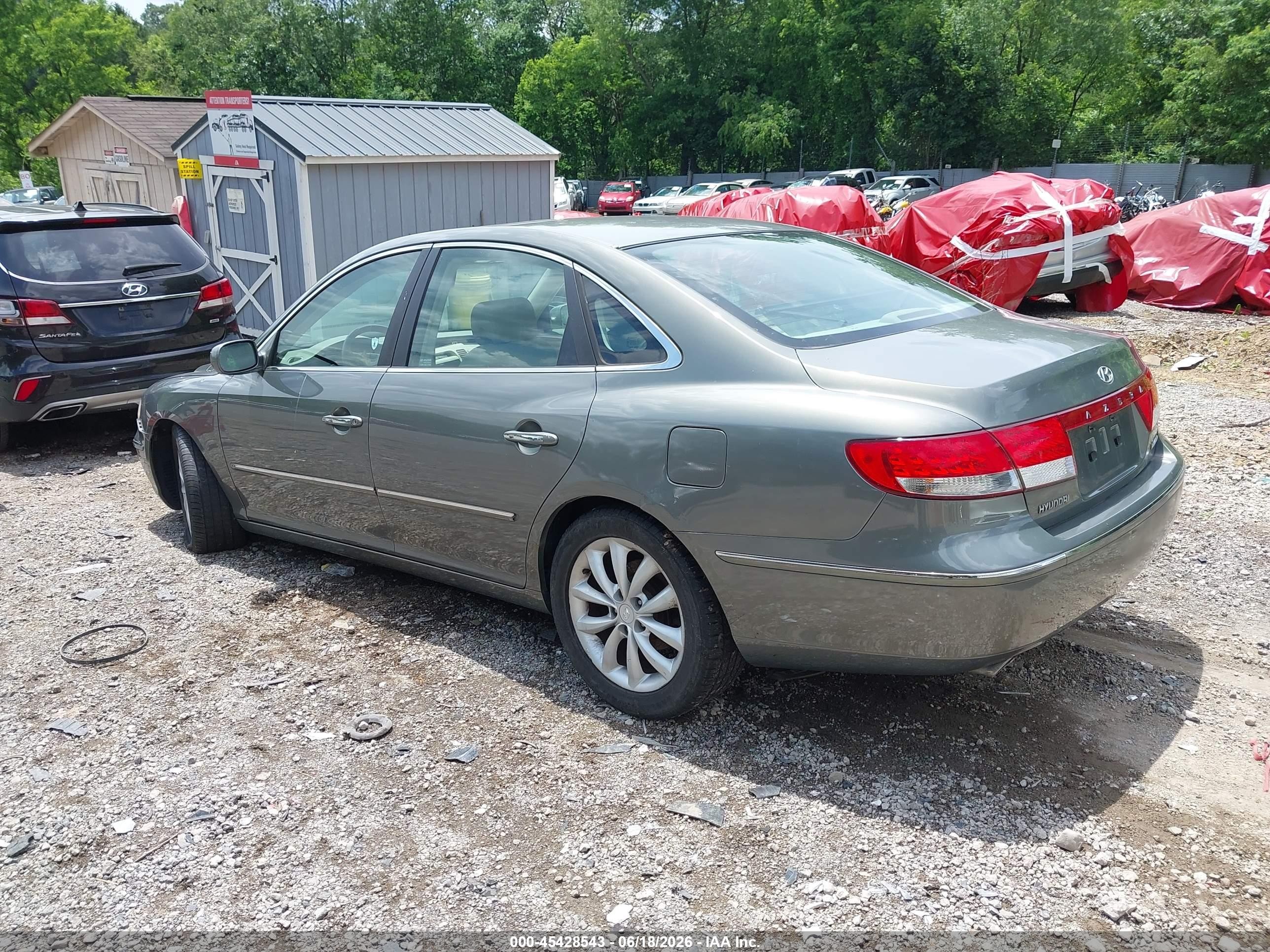 2006 Hyundai Azera Limited/se Серый vin: KMHFC46F46A046904