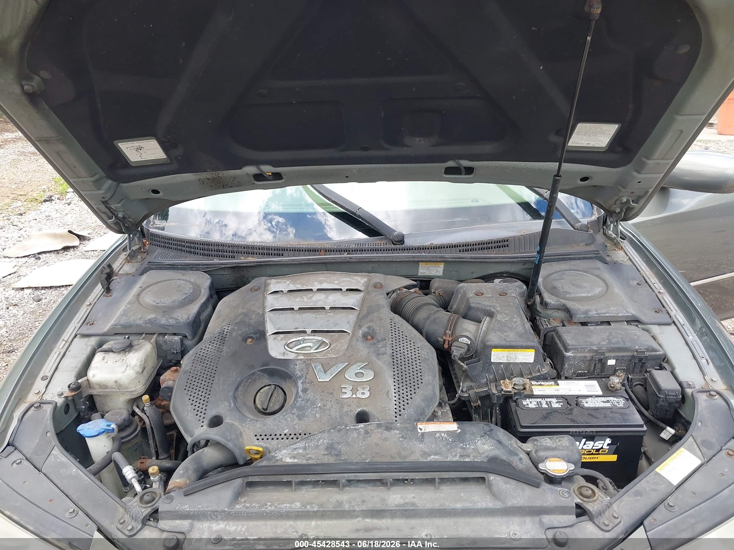 2006 Hyundai Azera Limited/se Серый vin: KMHFC46F46A046904
