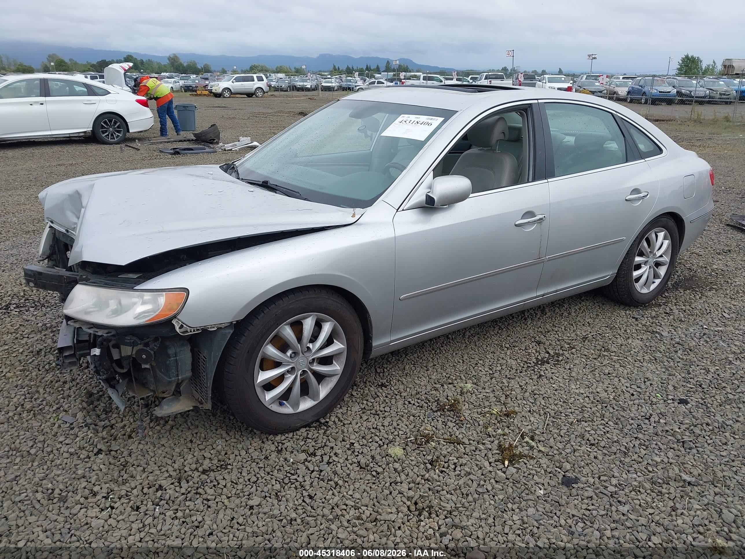 2006 Hyundai Azera Limited/se Gray vin: KMHFC46F46A051505