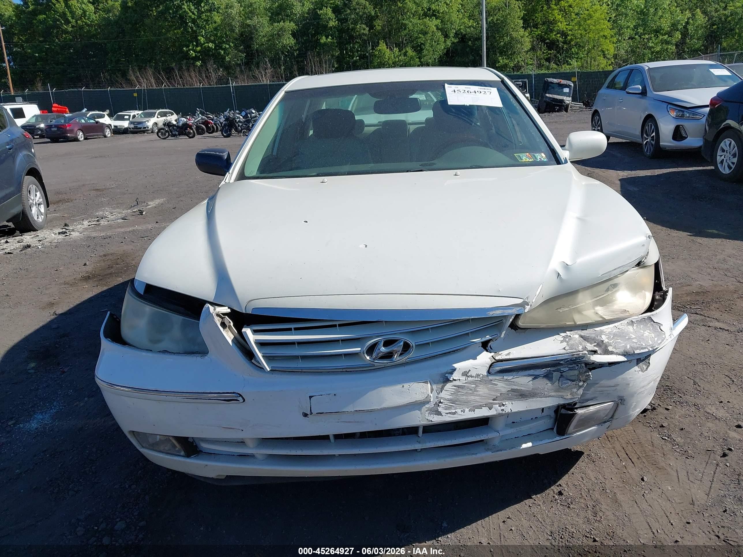 2006 Hyundai Azera Limited/se White vin: KMHFC46F46A088442