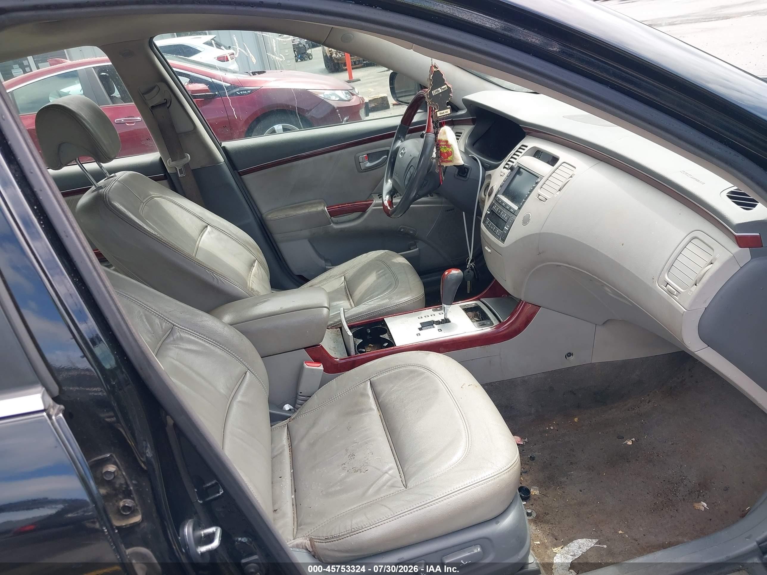 2008 Hyundai Azera Limited Black vin: KMHFC46F48A310075