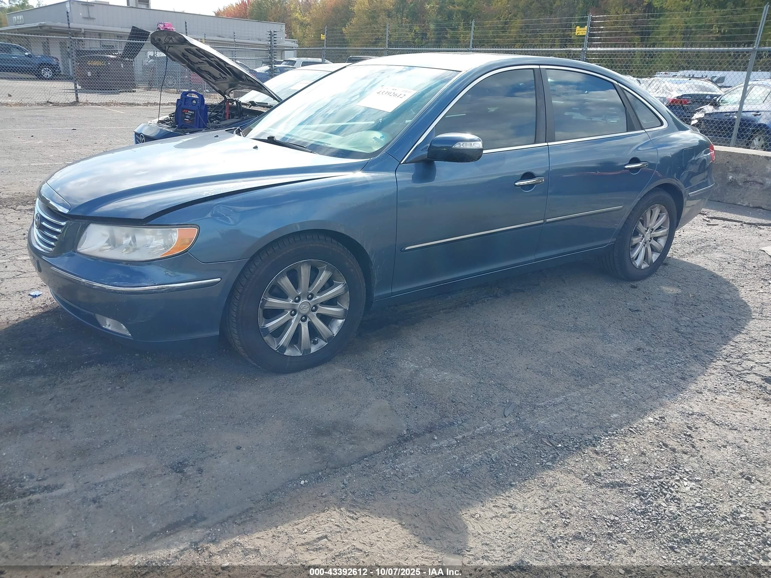 2009 Hyundai Azera Limited Blue vin: KMHFC46F49A356863