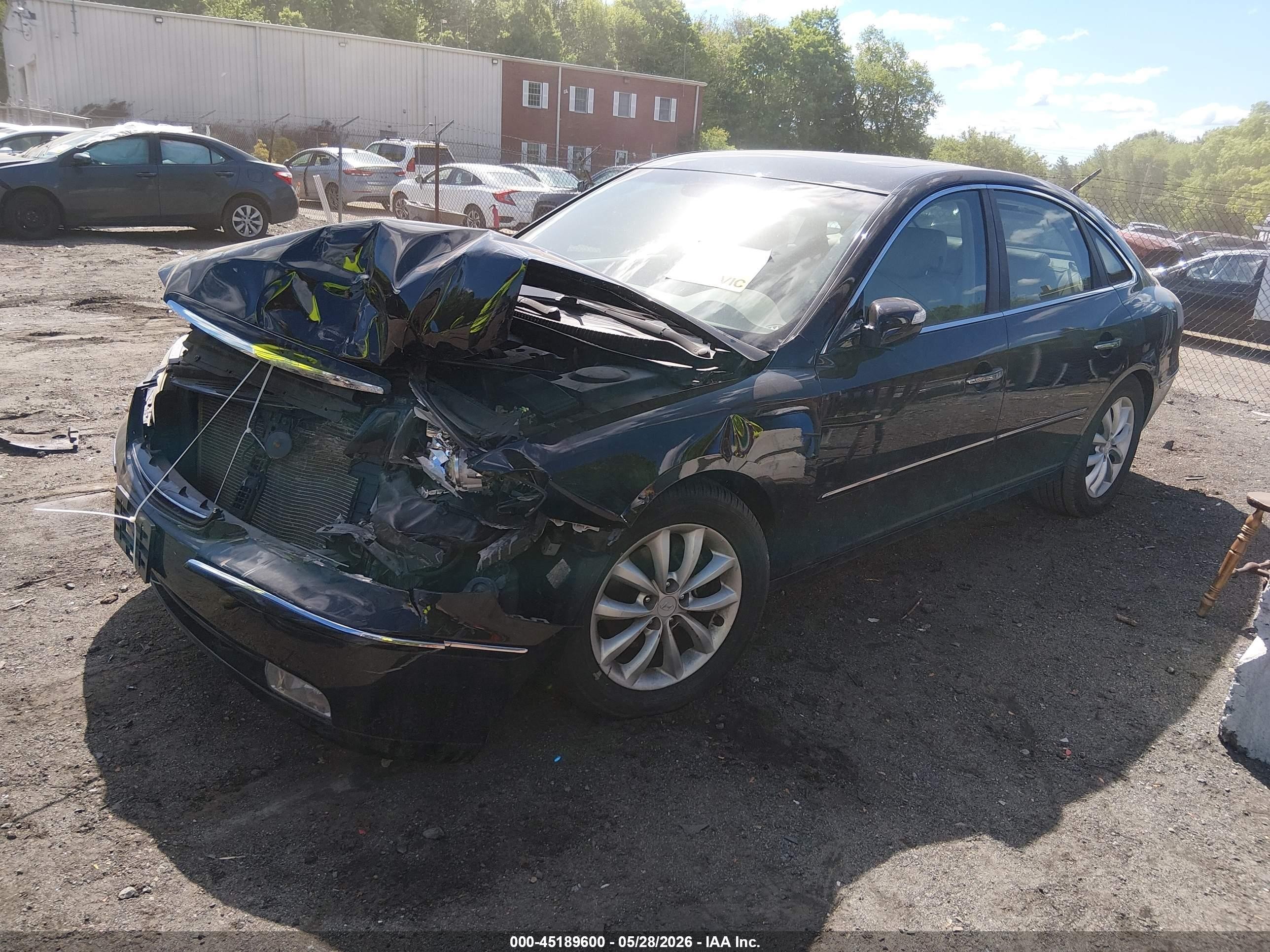 2008 Hyundai Azera Limited Black vin: KMHFC46F58A267849