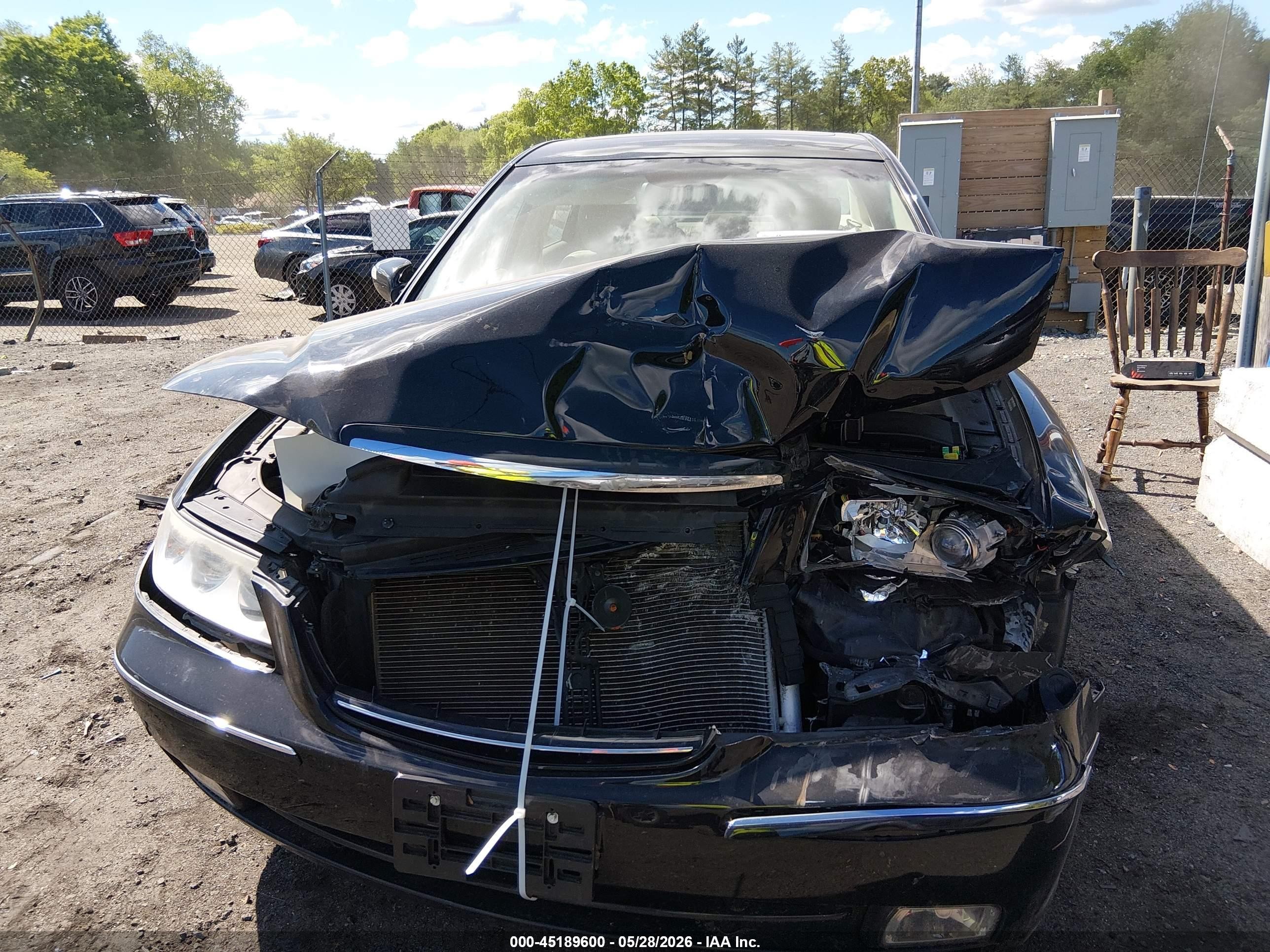 2008 Hyundai Azera Limited Black vin: KMHFC46F58A267849