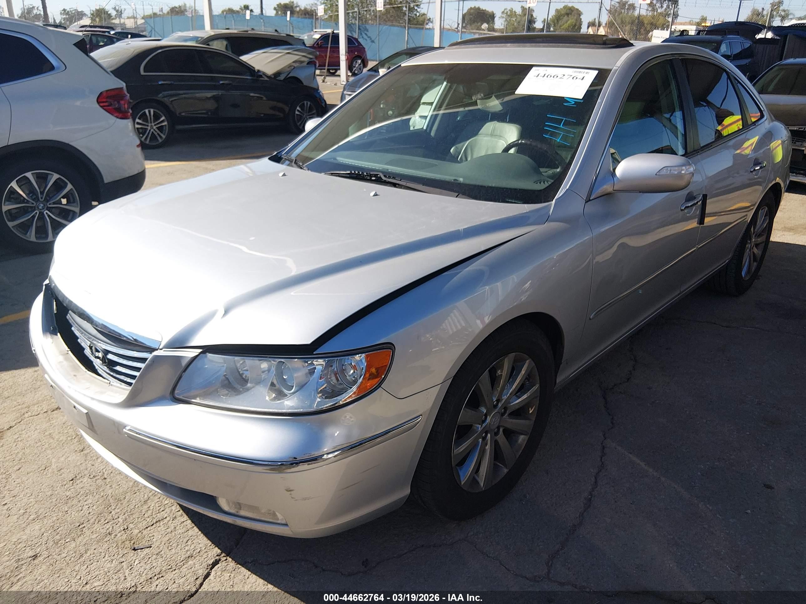 2009 Hyundai Azera Limited Серый vin: KMHFC46F59A343071