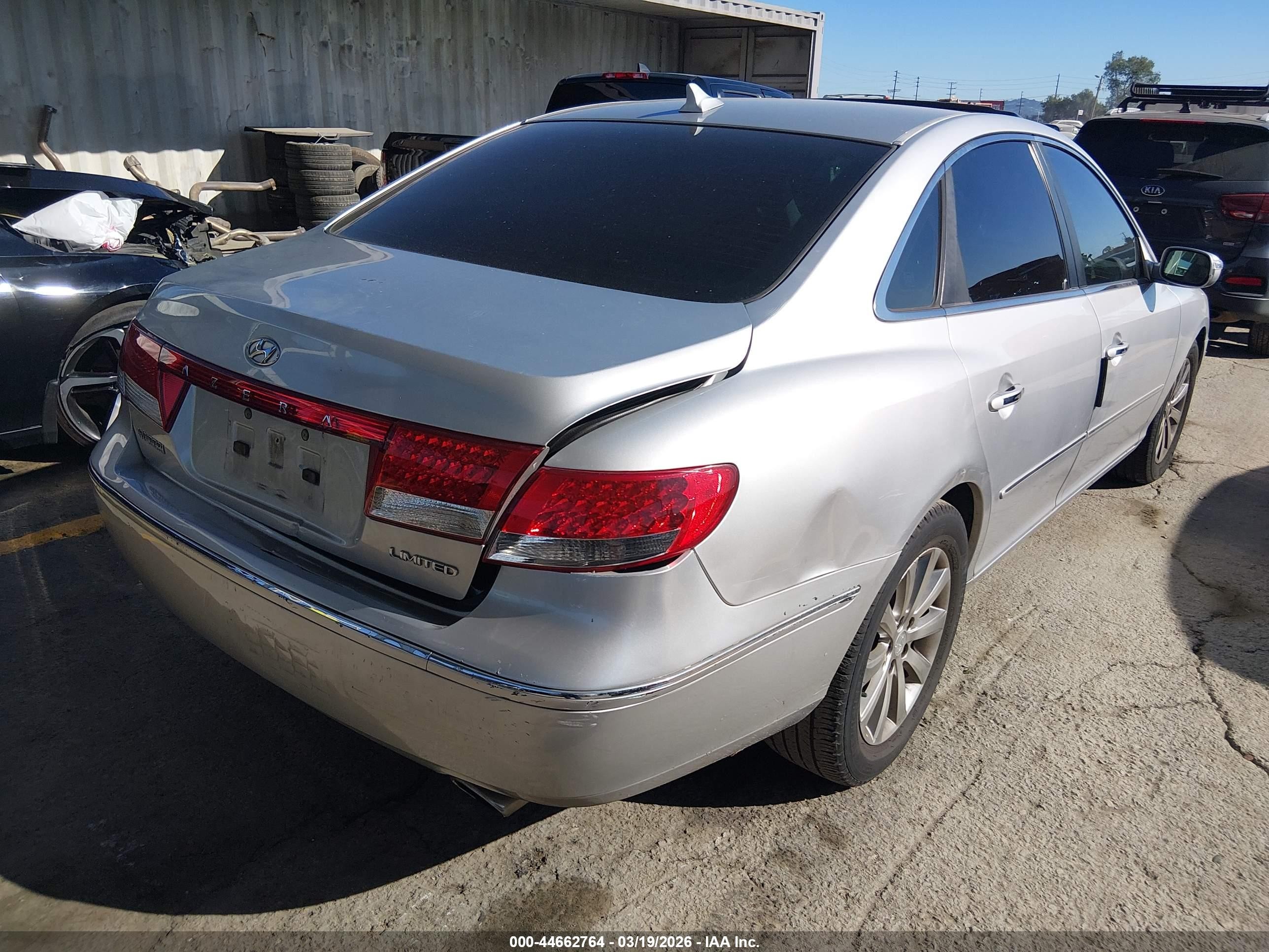 2009 Hyundai Azera Limited Серый vin: KMHFC46F59A343071
