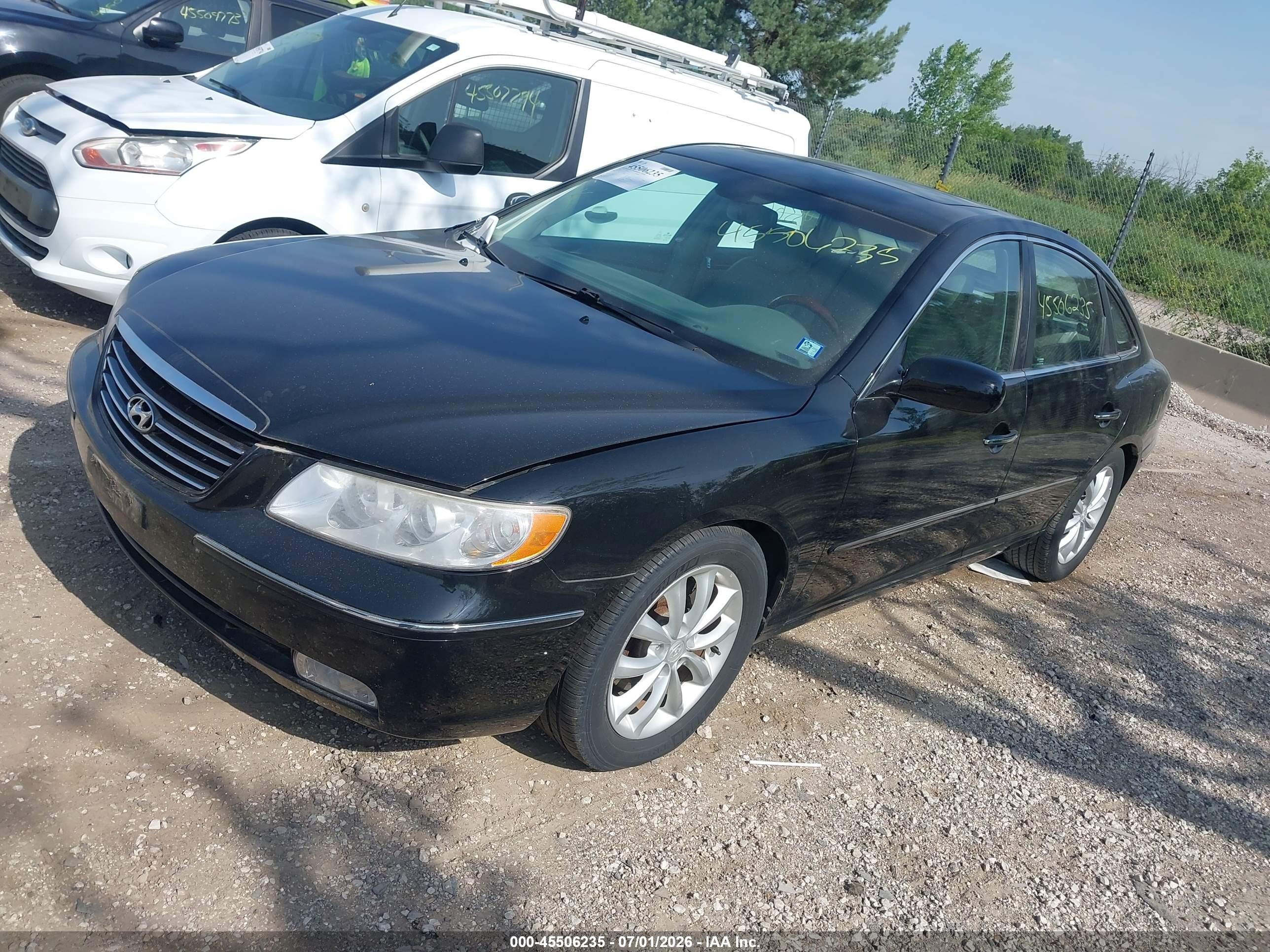 2006 Hyundai Azera Limited/se Black vin: KMHFC46F66A100218