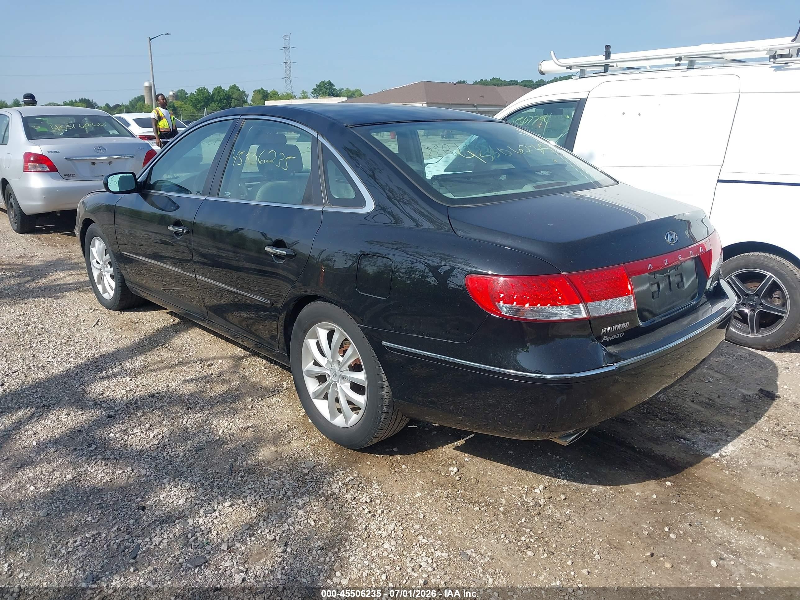 2006 Hyundai Azera Limited/se Black vin: KMHFC46F66A100218