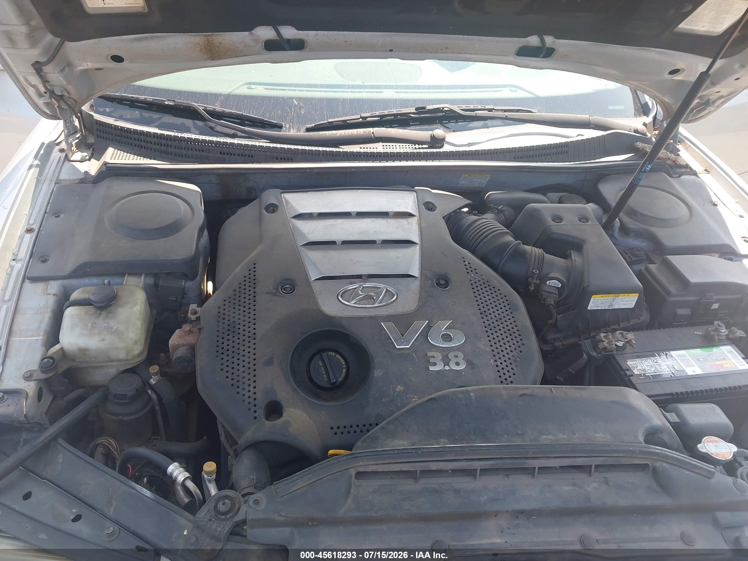 2006 Hyundai Azera Limited/se Серебряный vin: KMHFC46F76A050932